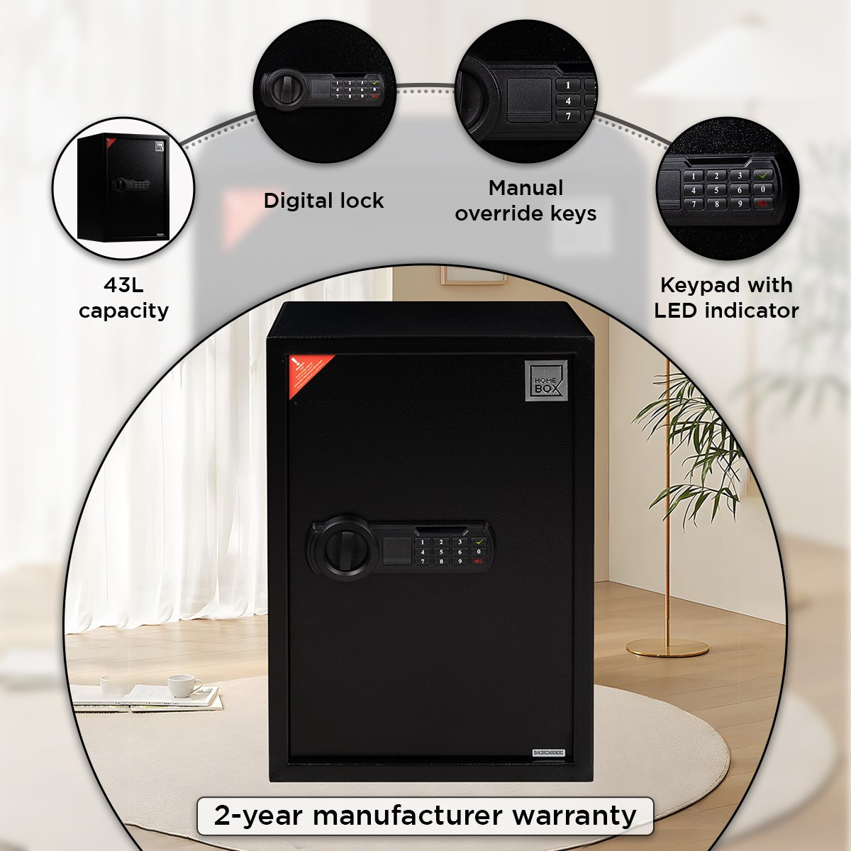 Rubik Jewellery Digital Home Safe with Removeable Shelf - 35x31x50 cm-PROMO_HB_UAE_HBX10_250526-image-7