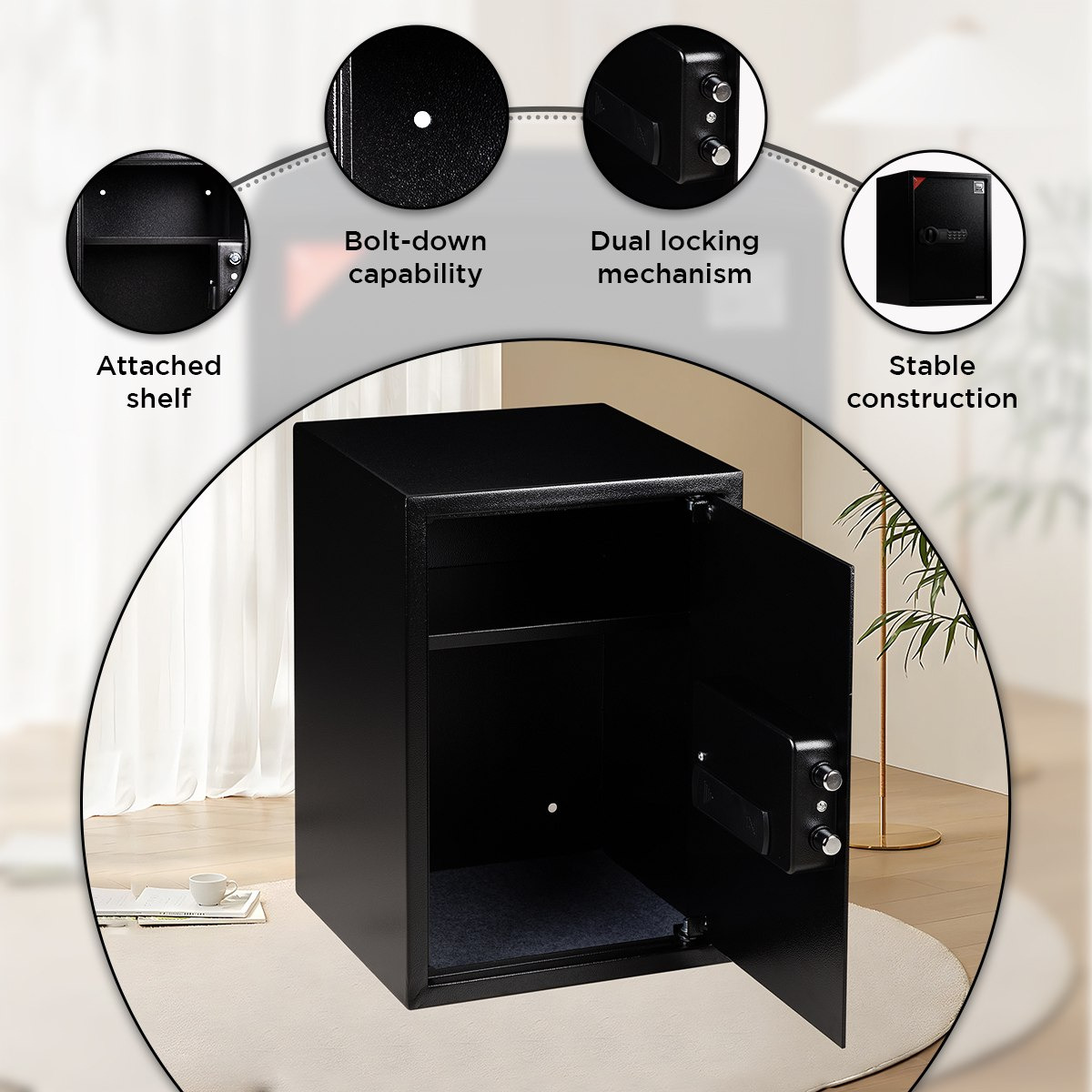 Rubik Jewellery Digital Home Safe with Removeable Shelf - 35x31x50 cm-PROMO_HB_UAE_HBX10_250526-image-8