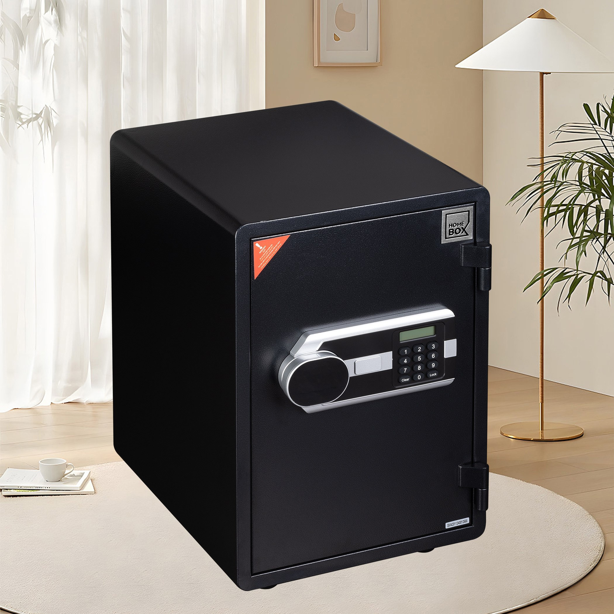Phoenix Jewellery Digital Fireproof Home Safe with Removeable Shelf - 35x39x50 cm-hbxfurniture-bedroom-homesafes-image-9