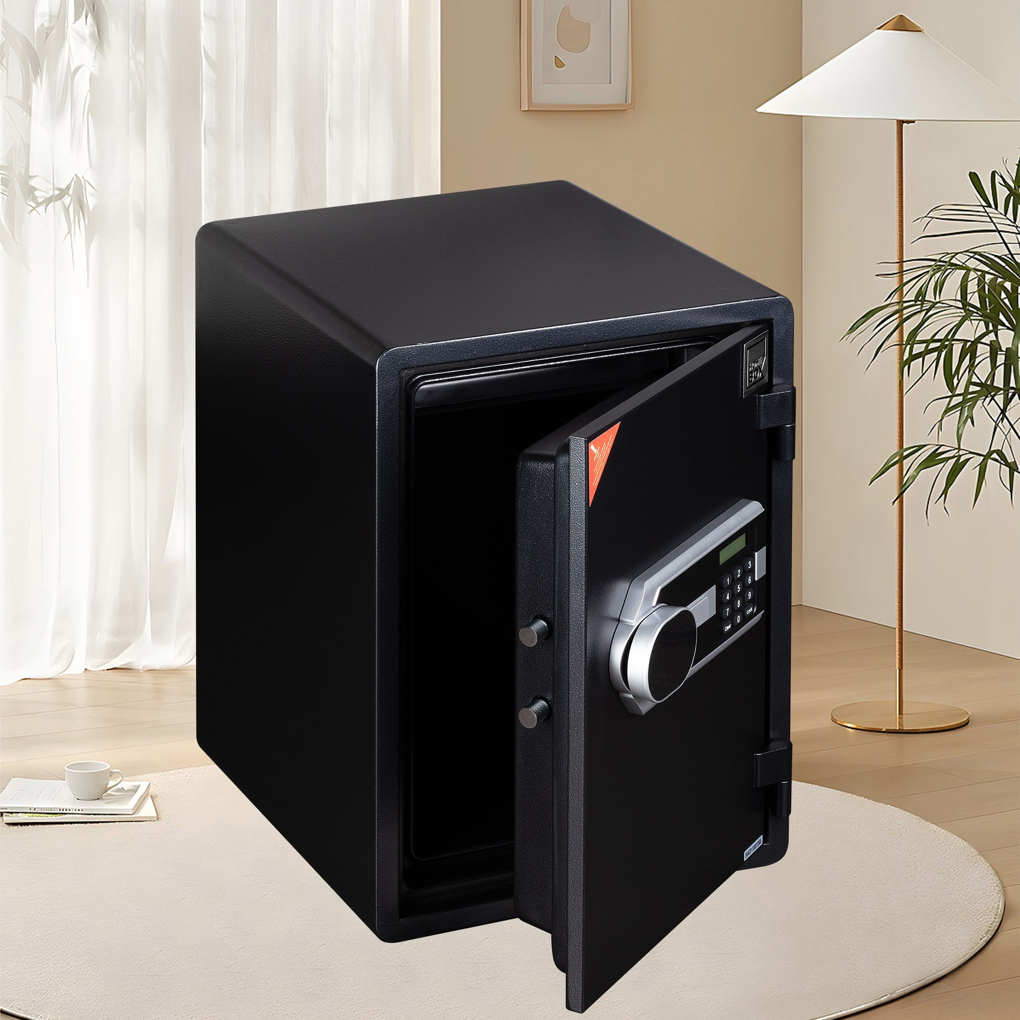 Phoenix Jewellery Digital Fireproof Home Safe with Removeable Shelf - 35x39x50 cm-hbxfurniture-bedroom-homesafes-image-13