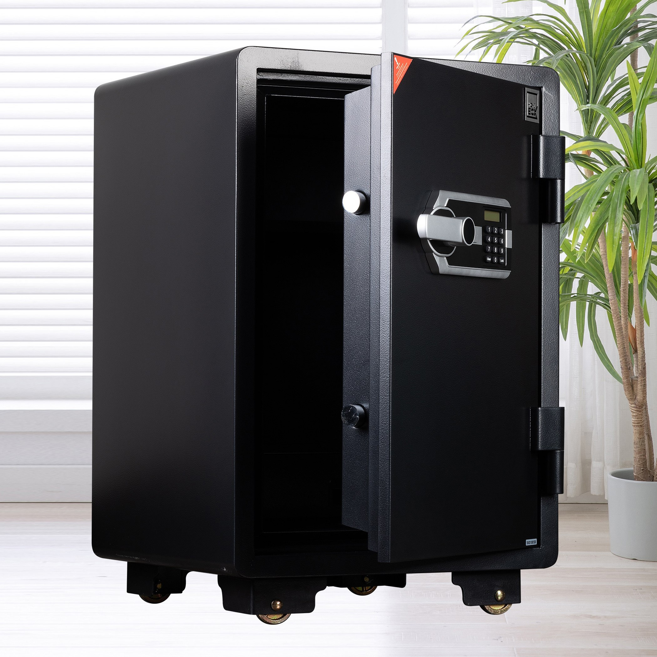 Phoenix Jewellery Digital Fireproof Home Safe with Removeable Shelf and Drawer - 50x49x70 cm-PROMO_HB_SA_HBX10_TH1000_NEW_031025-image-4