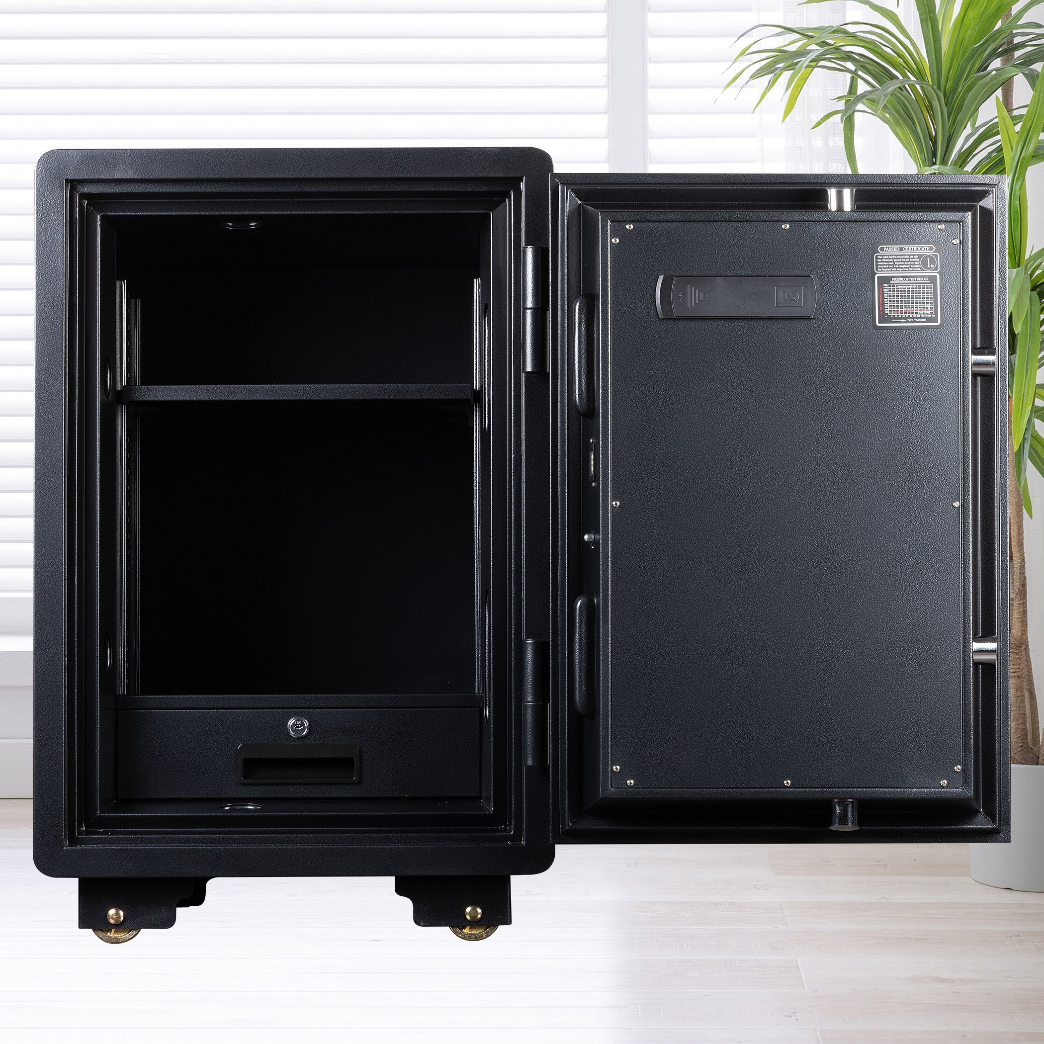Phoenix Jewellery Digital Fireproof Home Safe with Removeable Shelf and Drawer - 50x49x70 cm-PROMO_HB_SA_HBX10_TH1000_NEW_031025-image-12
