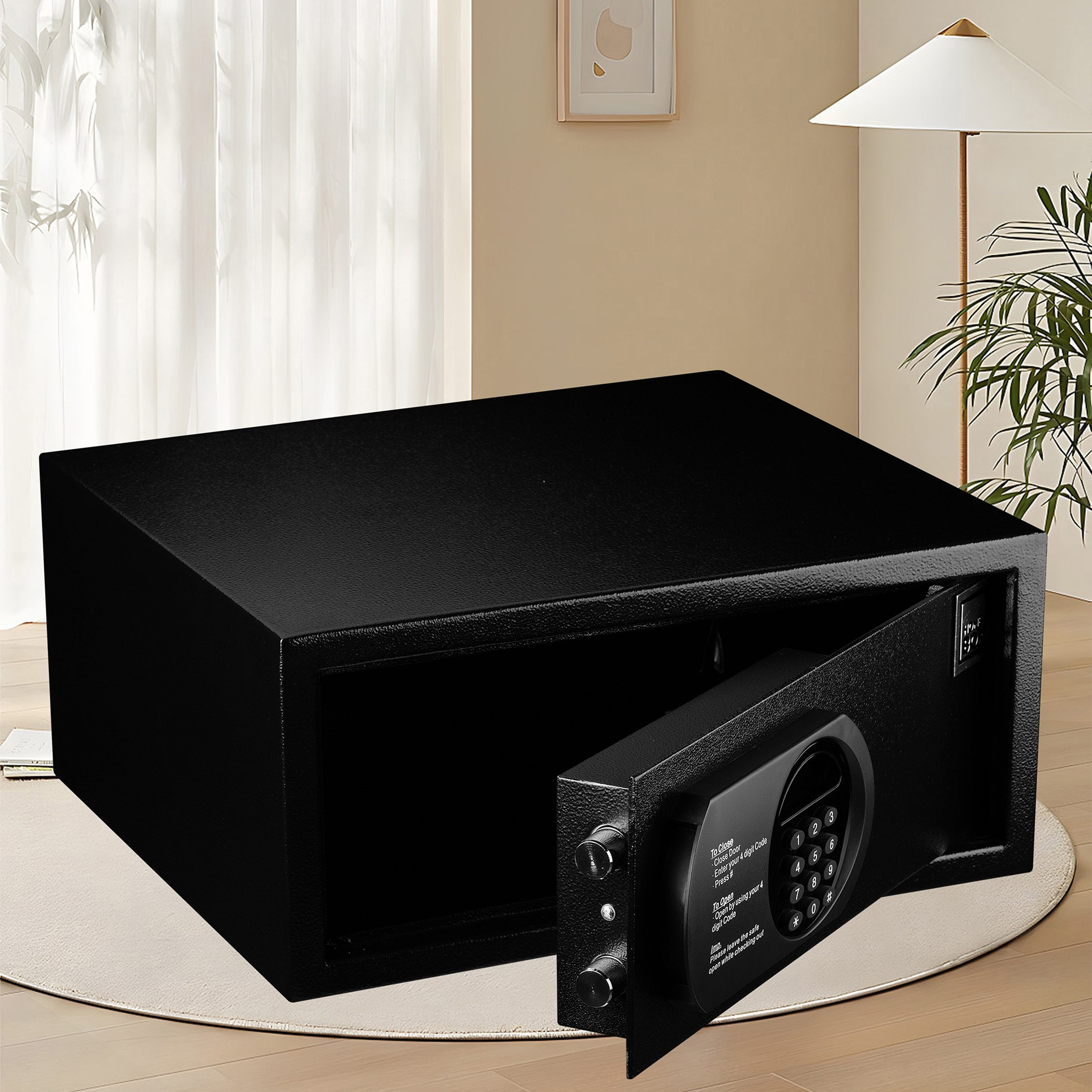 خزنة فندقية رقمية من بولو - 42x37x20 سم-hbxfurniture-bedroom-homesafes-image-3