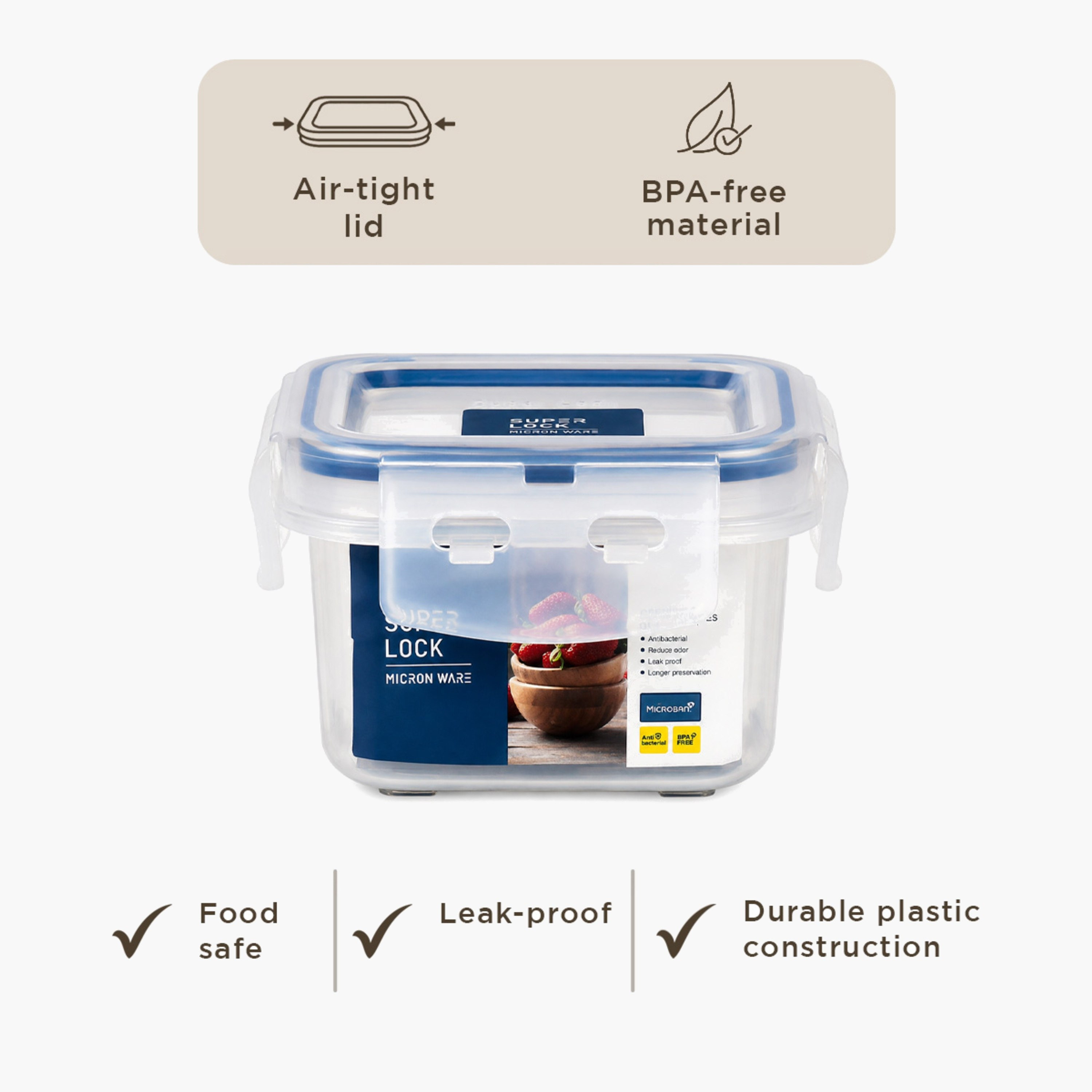 حاوية تخزين مربعة سوبر لوك من ميكرونوير - 225 مل-hbxhomeware-hbxkitchen-image-7