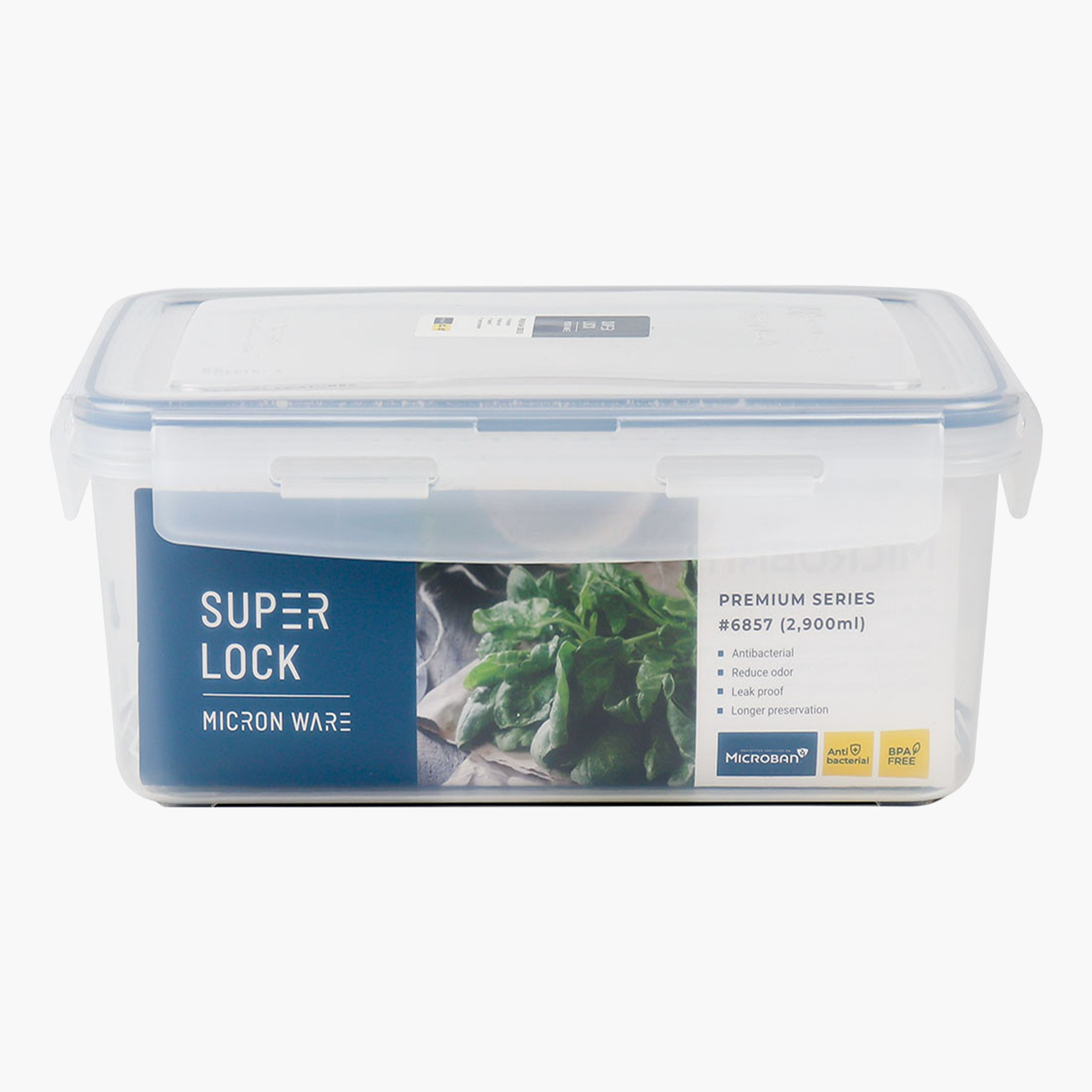 Micronware Superlock Rectangle Storage Box - 2.9 L-hbxhomeware-hbxkitchen-image-2