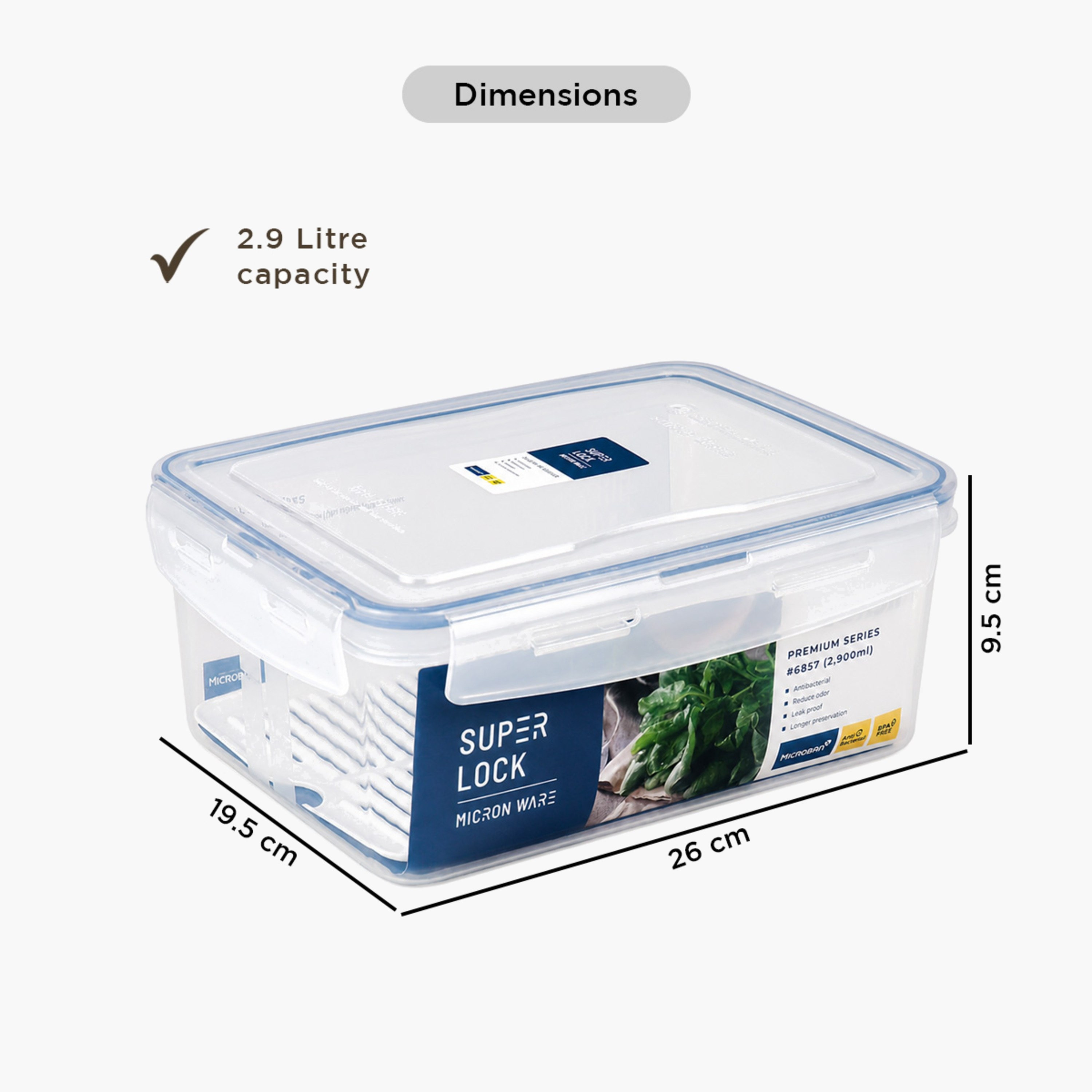 Micronware Superlock Rectangle Storage Box - 2.9 L-hbxhomeware-hbxkitchen-image-11