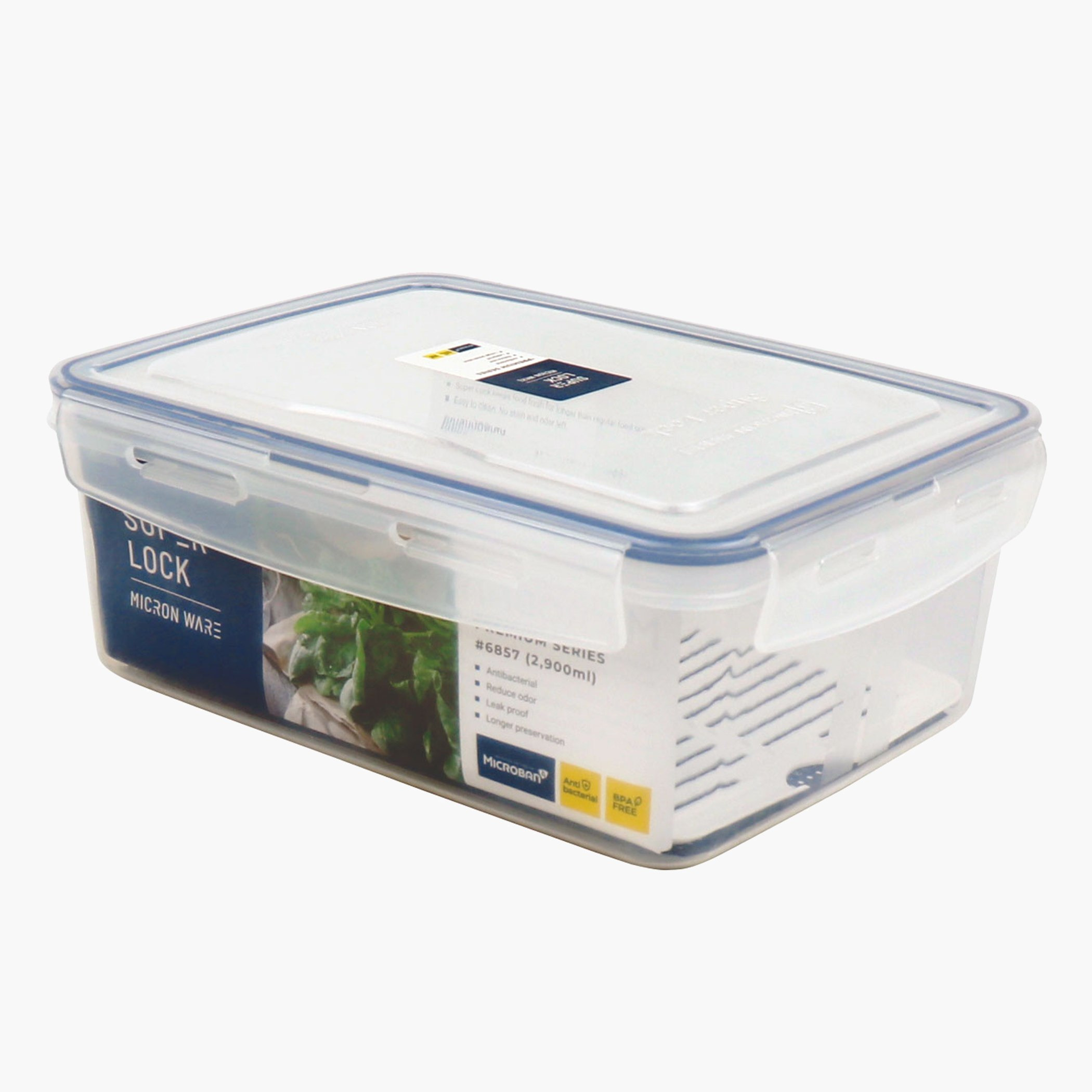 Micronware Superlock Rectangle Storage Box - 2.9 L-hbxhomeware-hbxkitchen-image-4