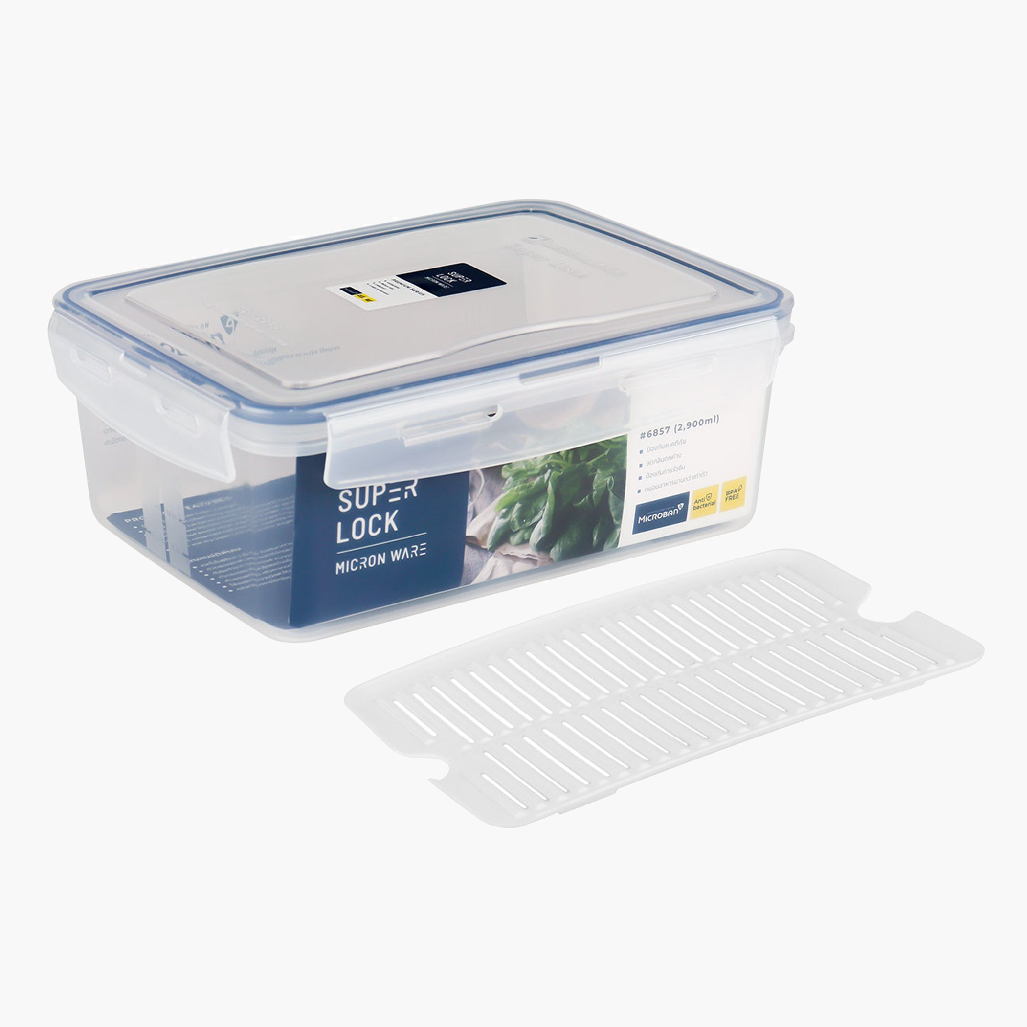 Micronware Superlock Rectangle Storage Box - 2.9 L-hbxhomeware-hbxkitchen-image-5