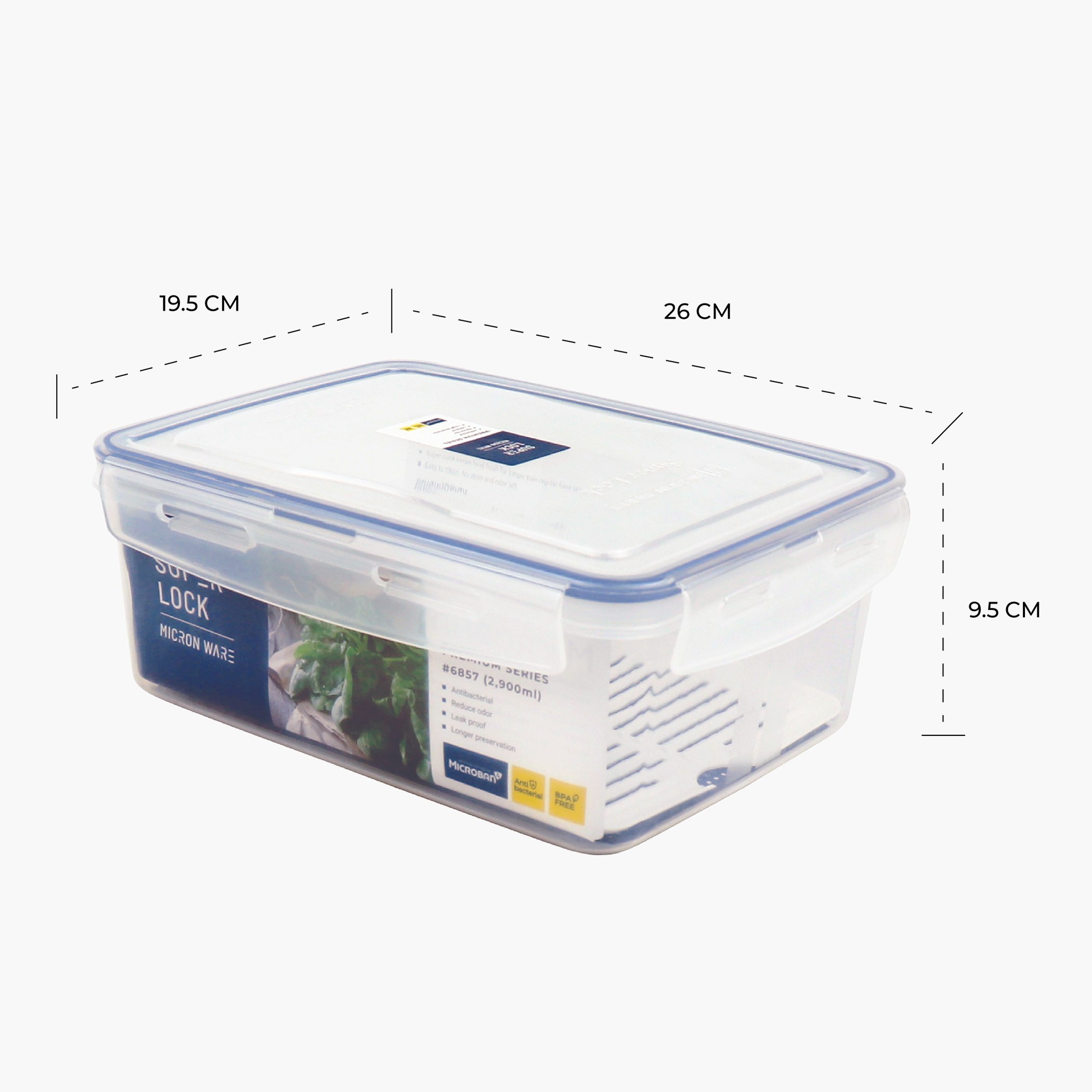 Micronware Superlock Rectangle Storage Box - 2.9 L-hbxhomeware-hbxkitchen-image-8