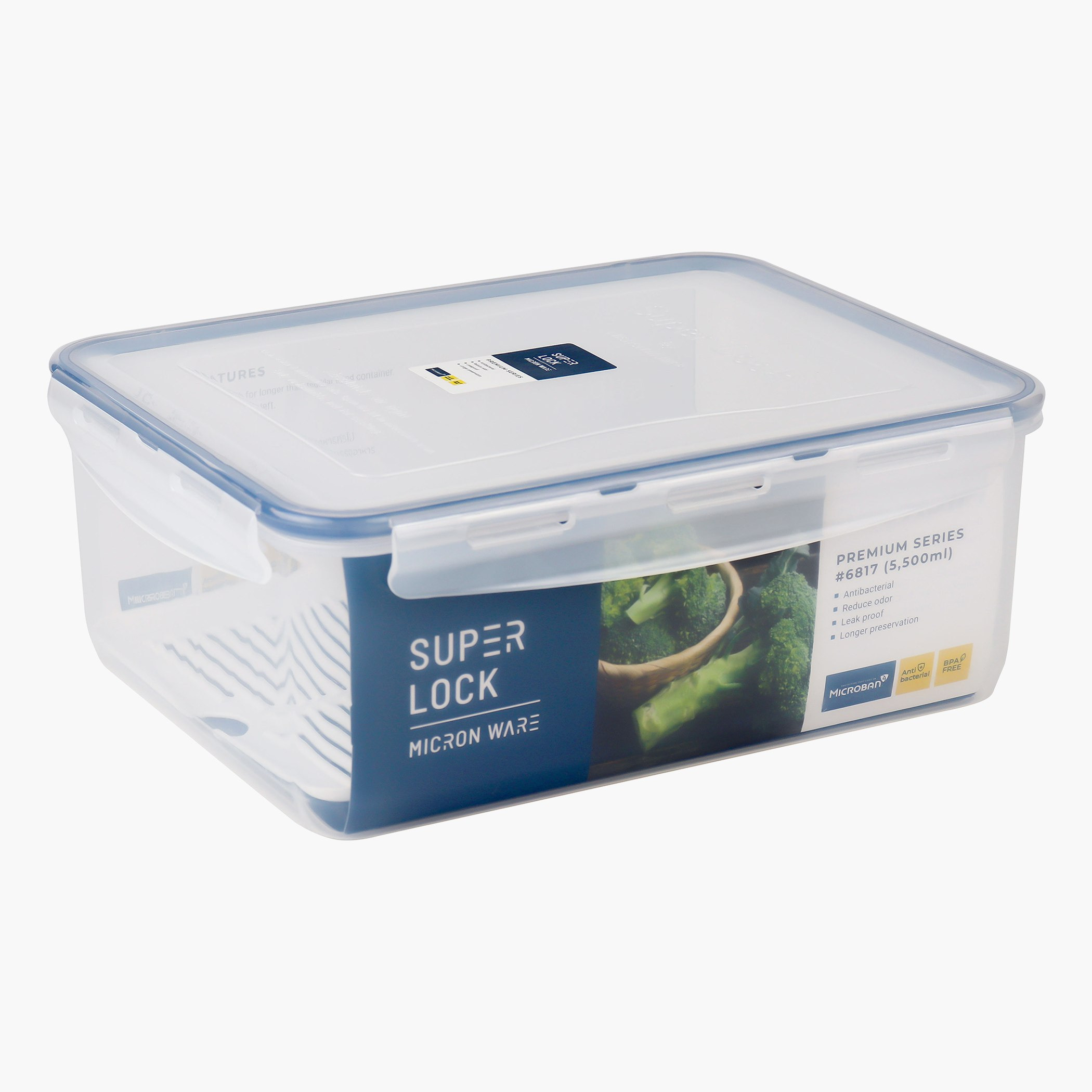 حاوية مستطيلة سوبر لوك من ميكرونوير - 5.5 لتر-hbxhomeware-hbxkitchen-image-1