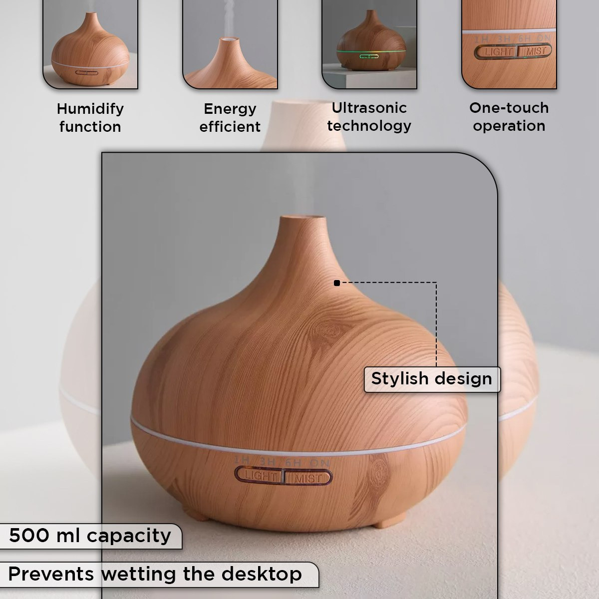 Baris Aroma Diffuser with Remote - 500 ml-PROMO_HB_AE_B1G1_250925-image-4