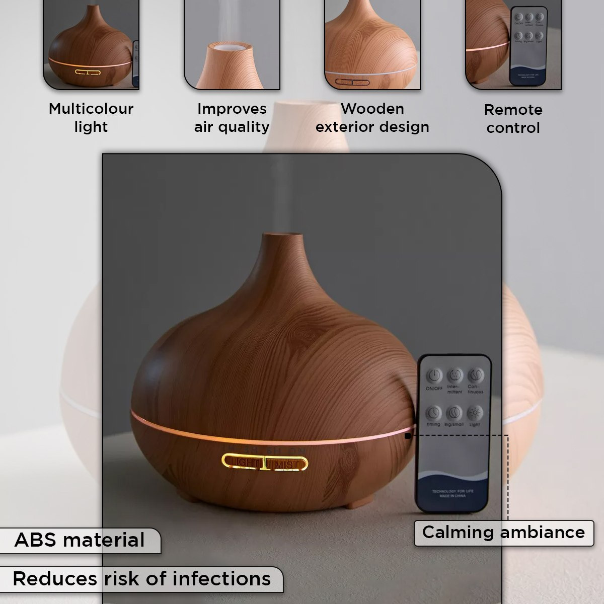 Baris Aroma Diffuser with Remote - 500 ml-PROMO_HB_AE_B1G1_250925-image-5