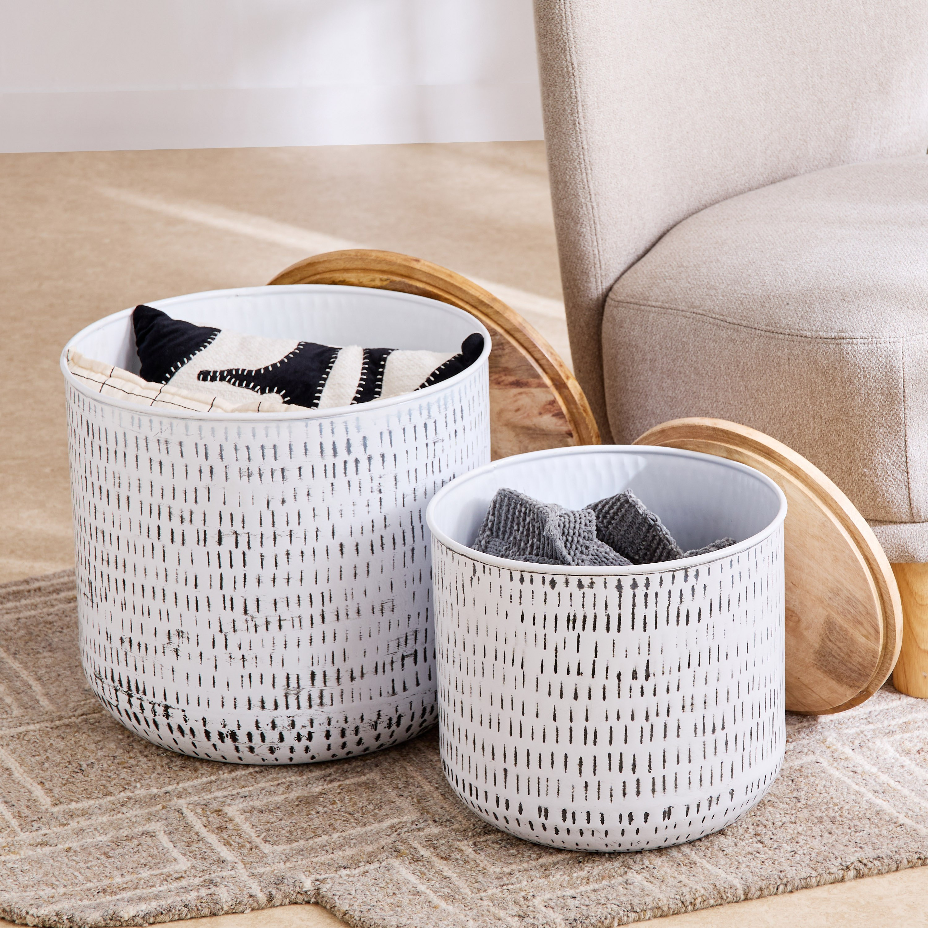 طقم طاولة من قطعتين - تمارا من فيندرا-hbxfurniture-livingroom-endtables-image-2
