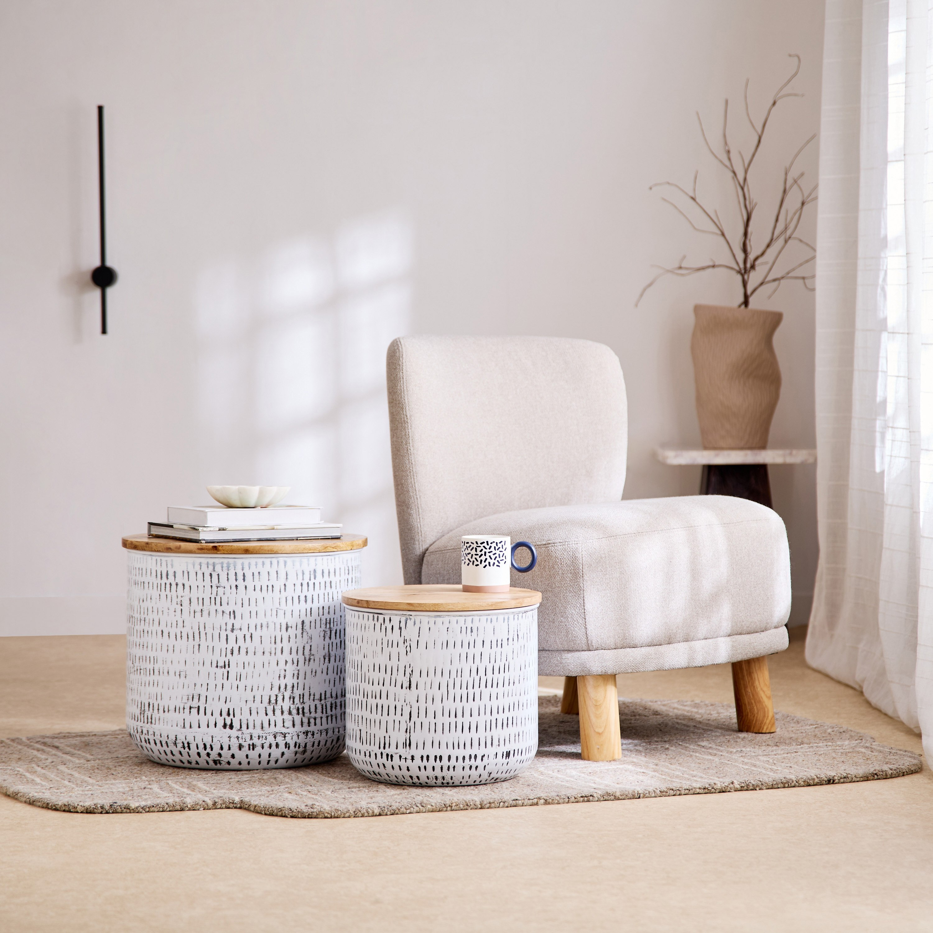 طقم طاولة من قطعتين - تمارا من فيندرا-hbxfurniture-livingroom-endtables-image-6