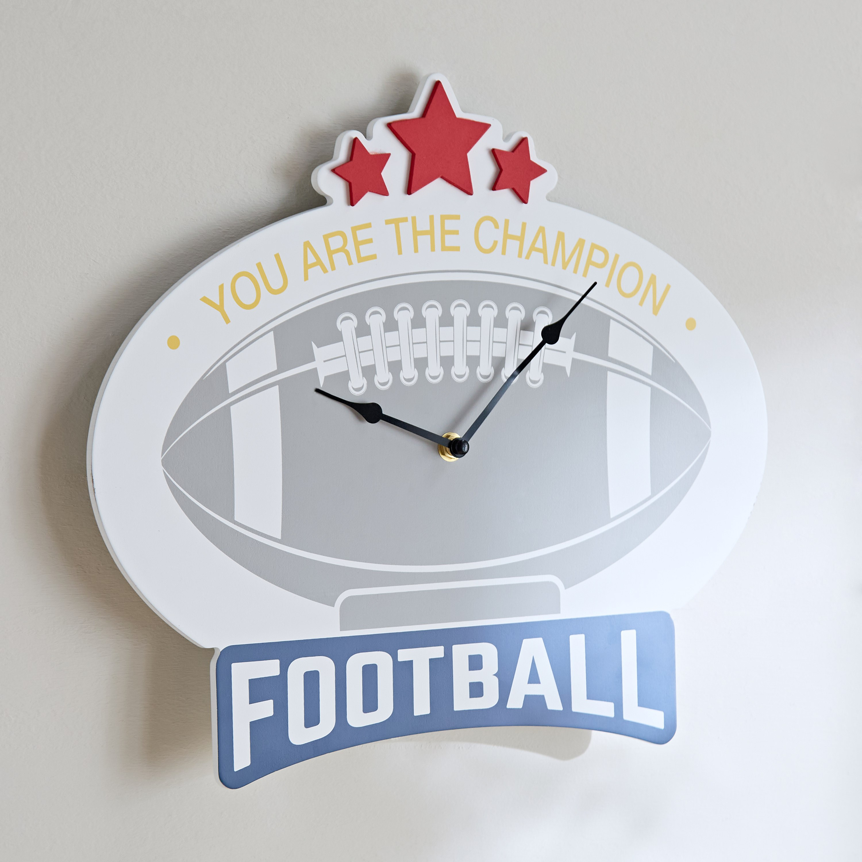 Arcade Football Wall Clock - 38x33.5x1.2 cm-hbxdecorandfurnishings-homeaccessories-clocks-image-1