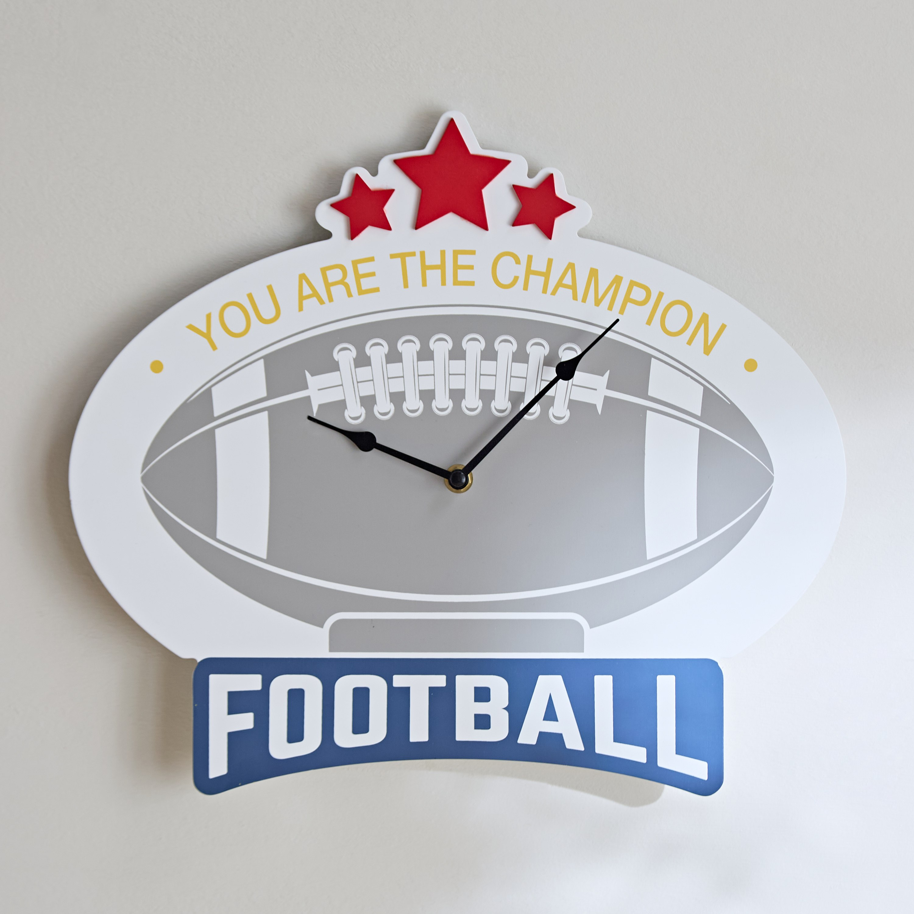 Arcade Football Wall Clock - 38x33.5x1.2 cm-hbxdecorandfurnishings-homeaccessories-clocks-image-2