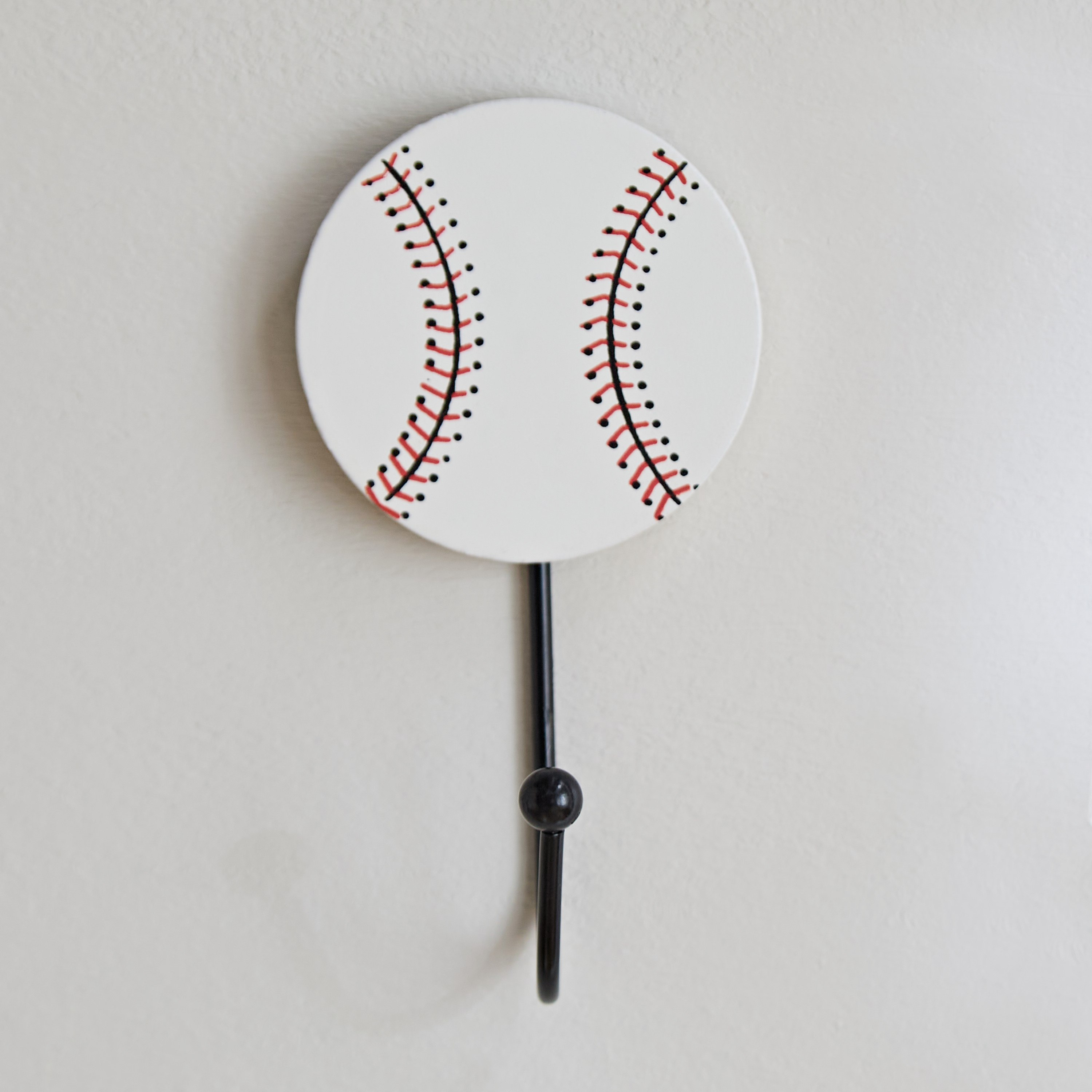 علّاقة ملابس فردية بشكل كرة الكريكيت من أركيد - 7x12x5 سم-hbxdiningroom-decorandaccessories-hooks-image-2