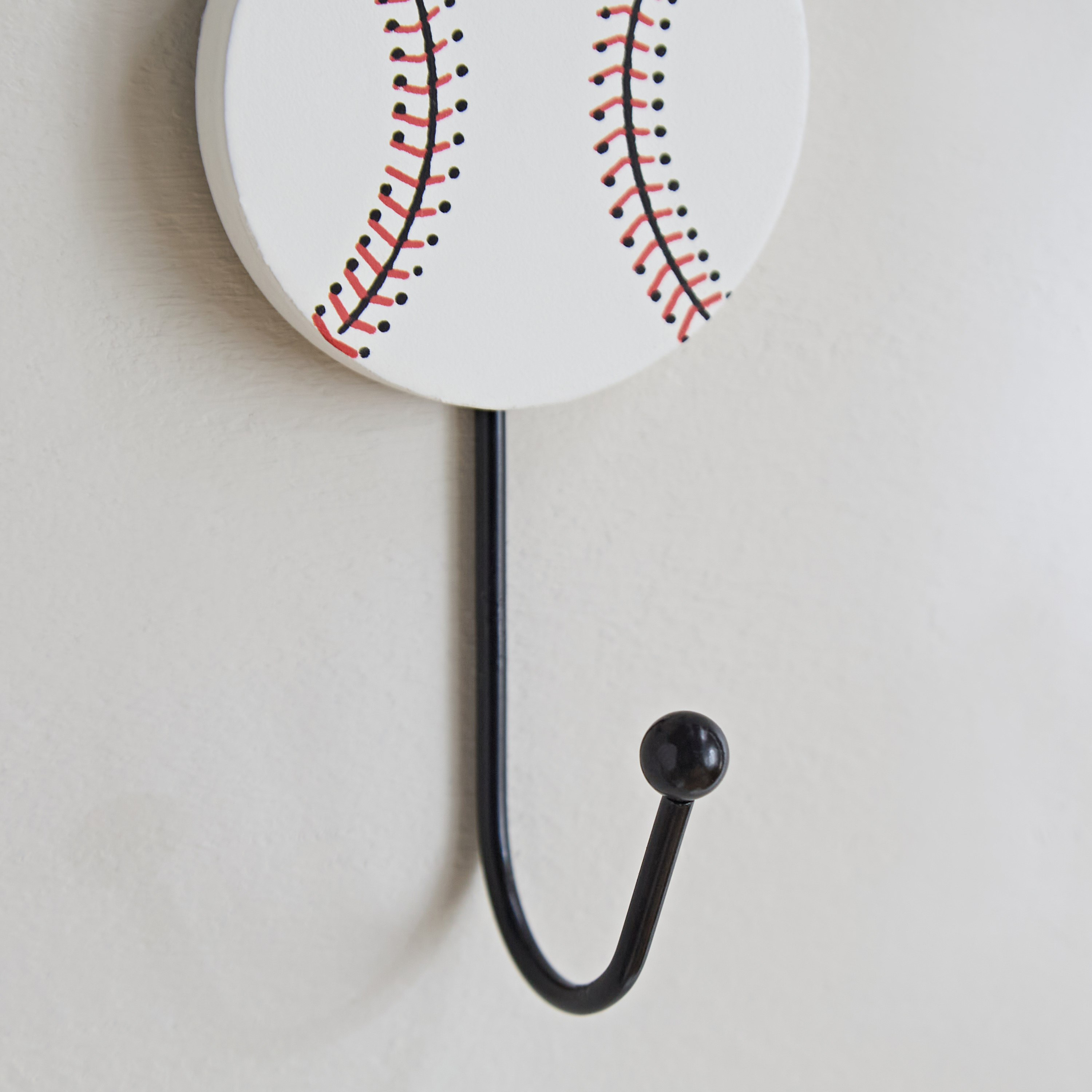 علّاقة ملابس فردية بشكل كرة الكريكيت من أركيد - 7x12x5 سم-hbxdiningroom-decorandaccessories-hooks-image-3
