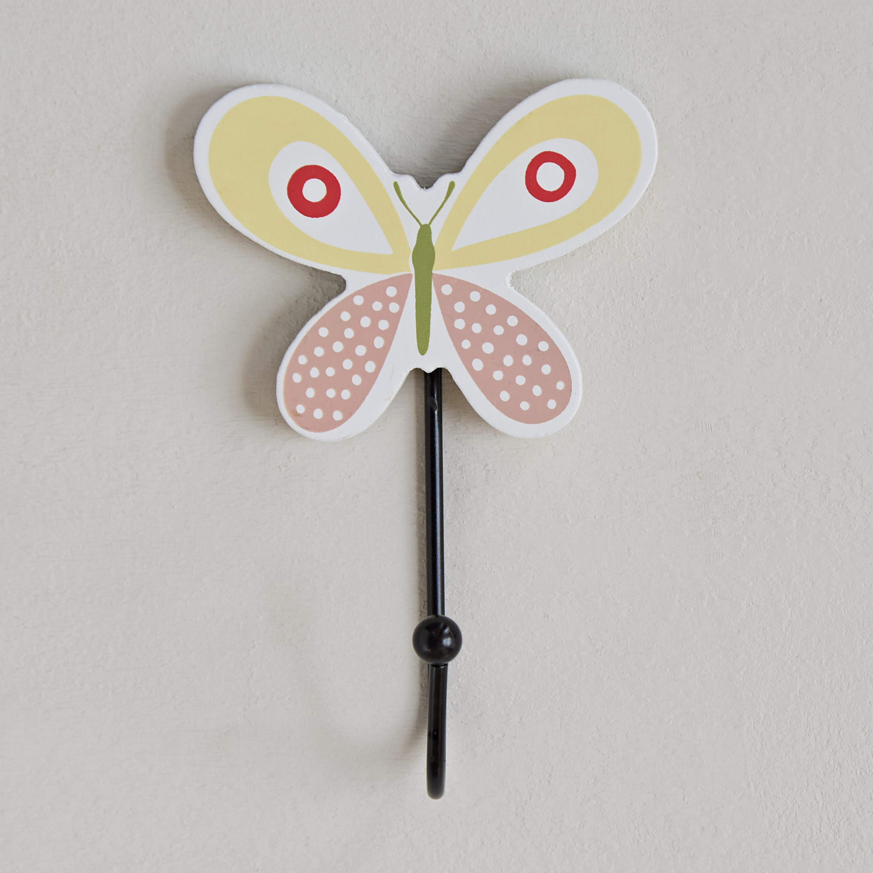 Flutterby Cho Single MDF Hook - 7x12x5 cm-hbxdiningroom-decorandaccessories-hooks-image-2