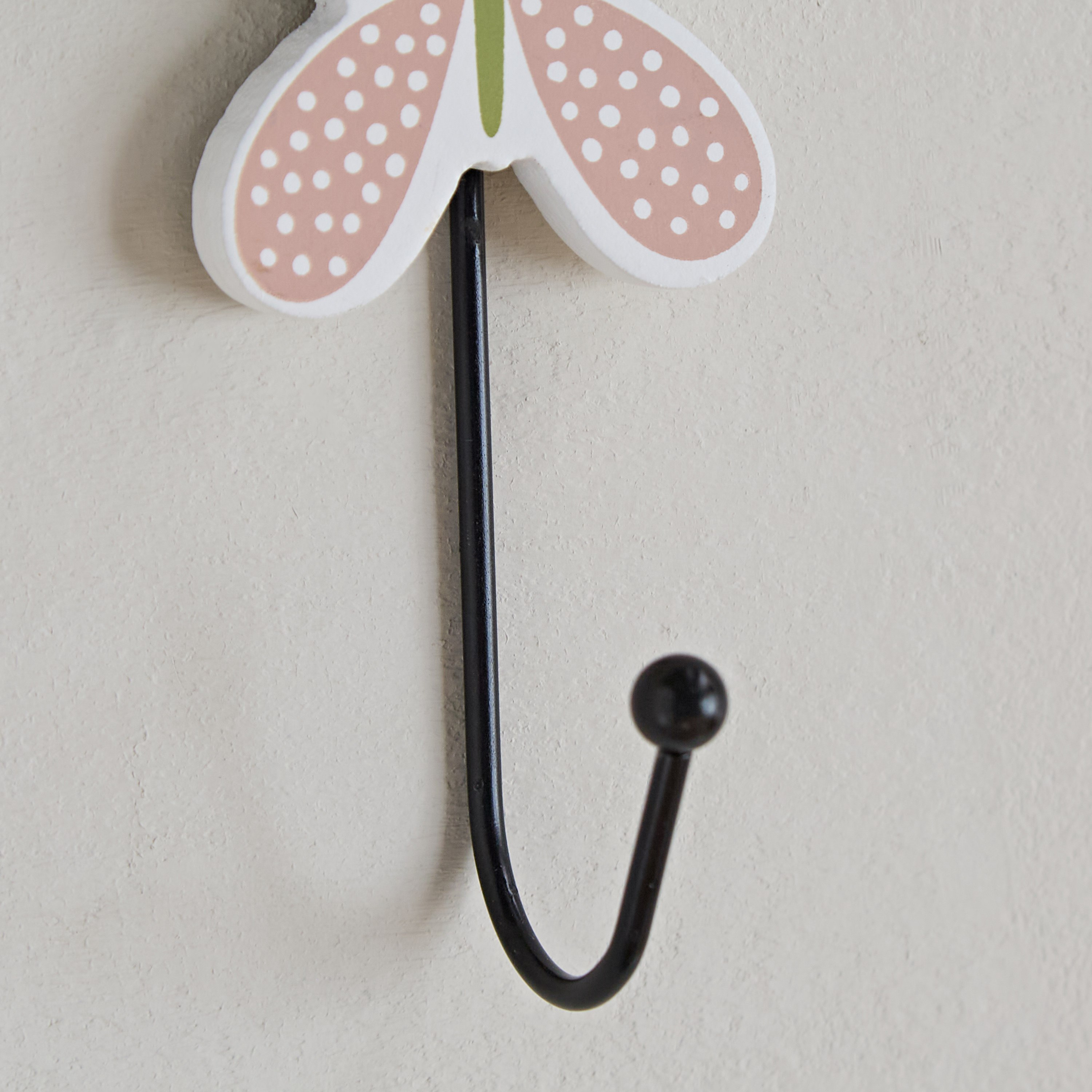 Flutterby Cho Single MDF Hook - 7x12x5 cm-hbxdiningroom-decorandaccessories-hooks-image-3