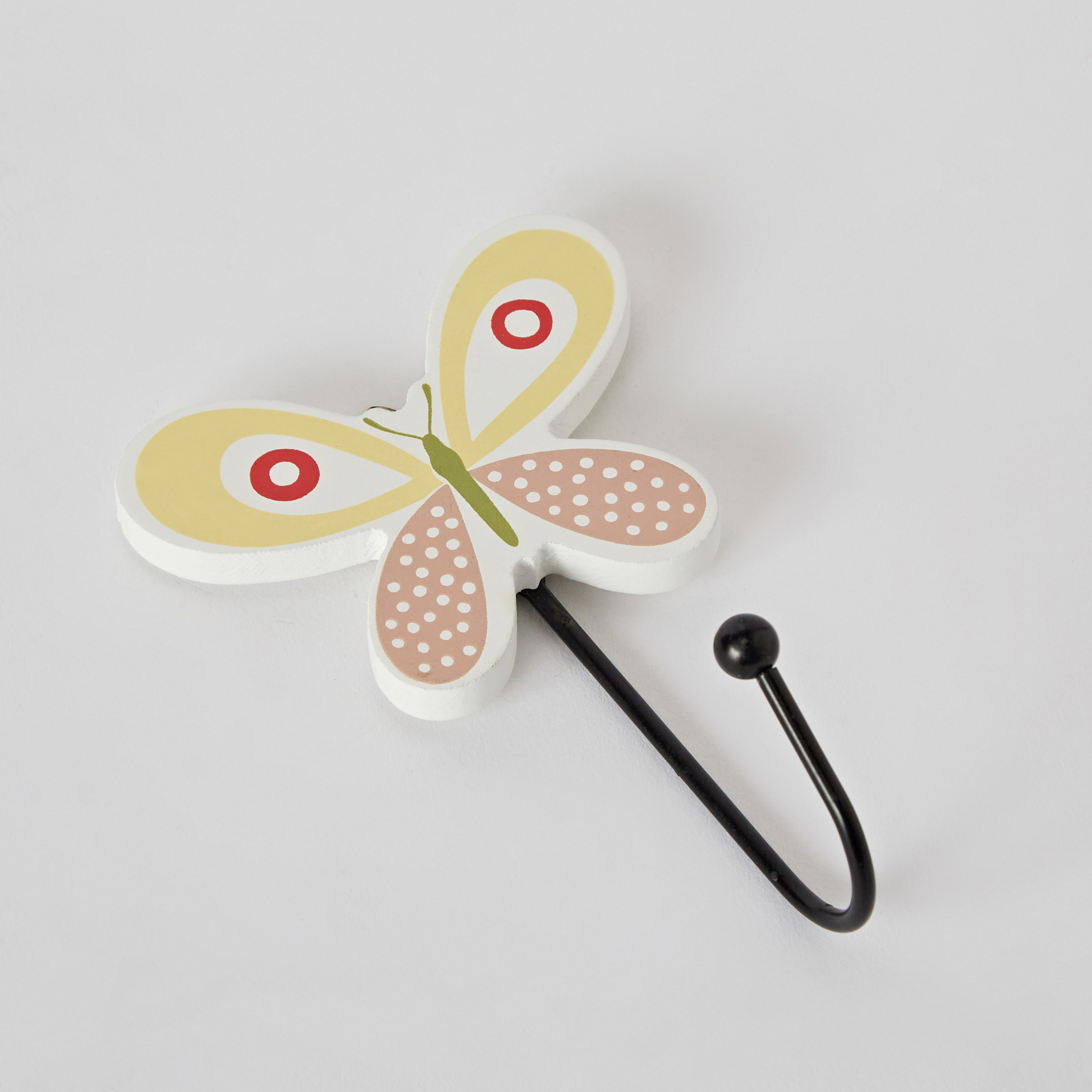 Flutterby Cho Single MDF Hook - 7x12x5 cm-hbxdiningroom-decorandaccessories-hooks-image-5