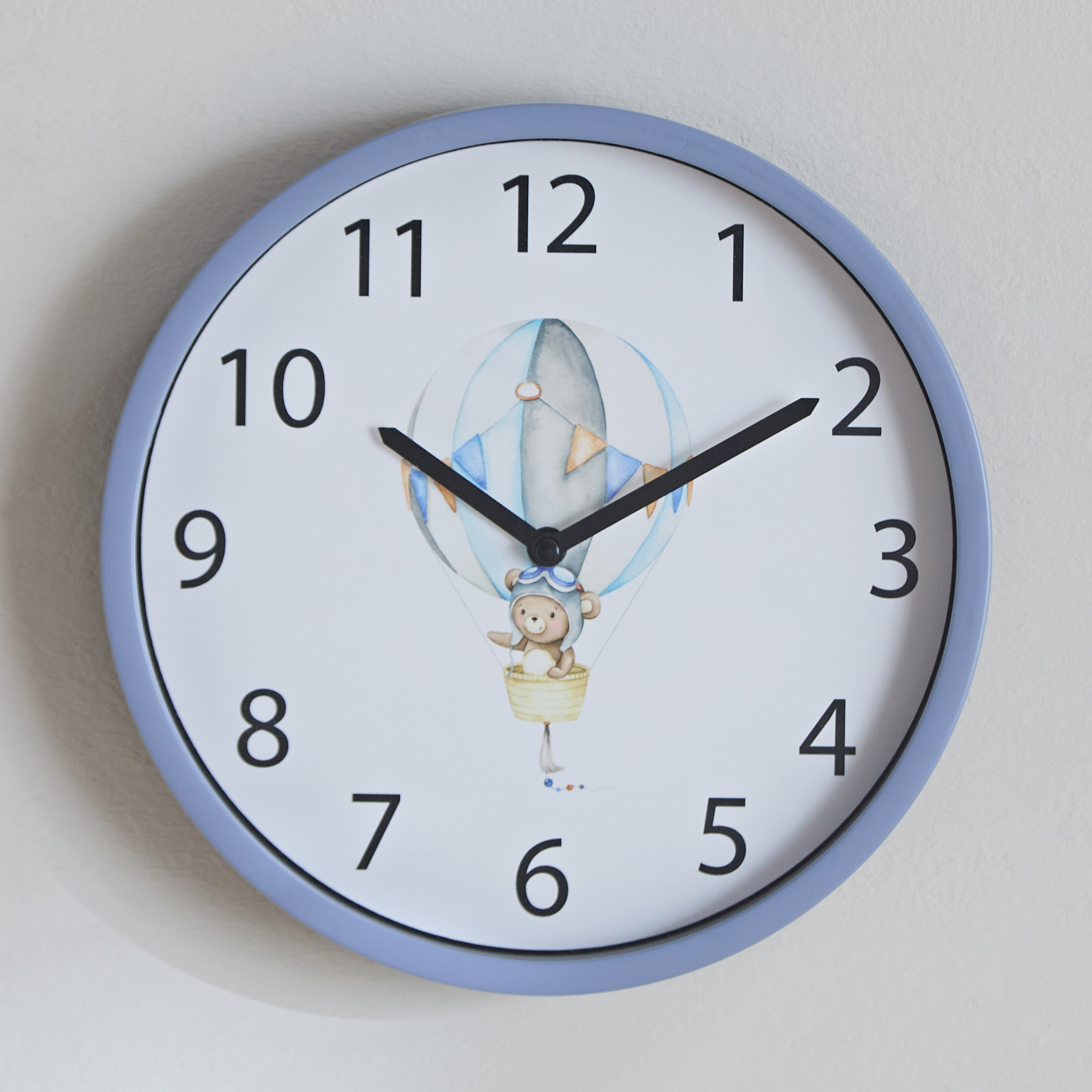 Playland Hot Air Balloon Wall Clock - 22.5x22.5x3.6 cm-hbxdecorandfurnishings-homeaccessories-clocks-image-2