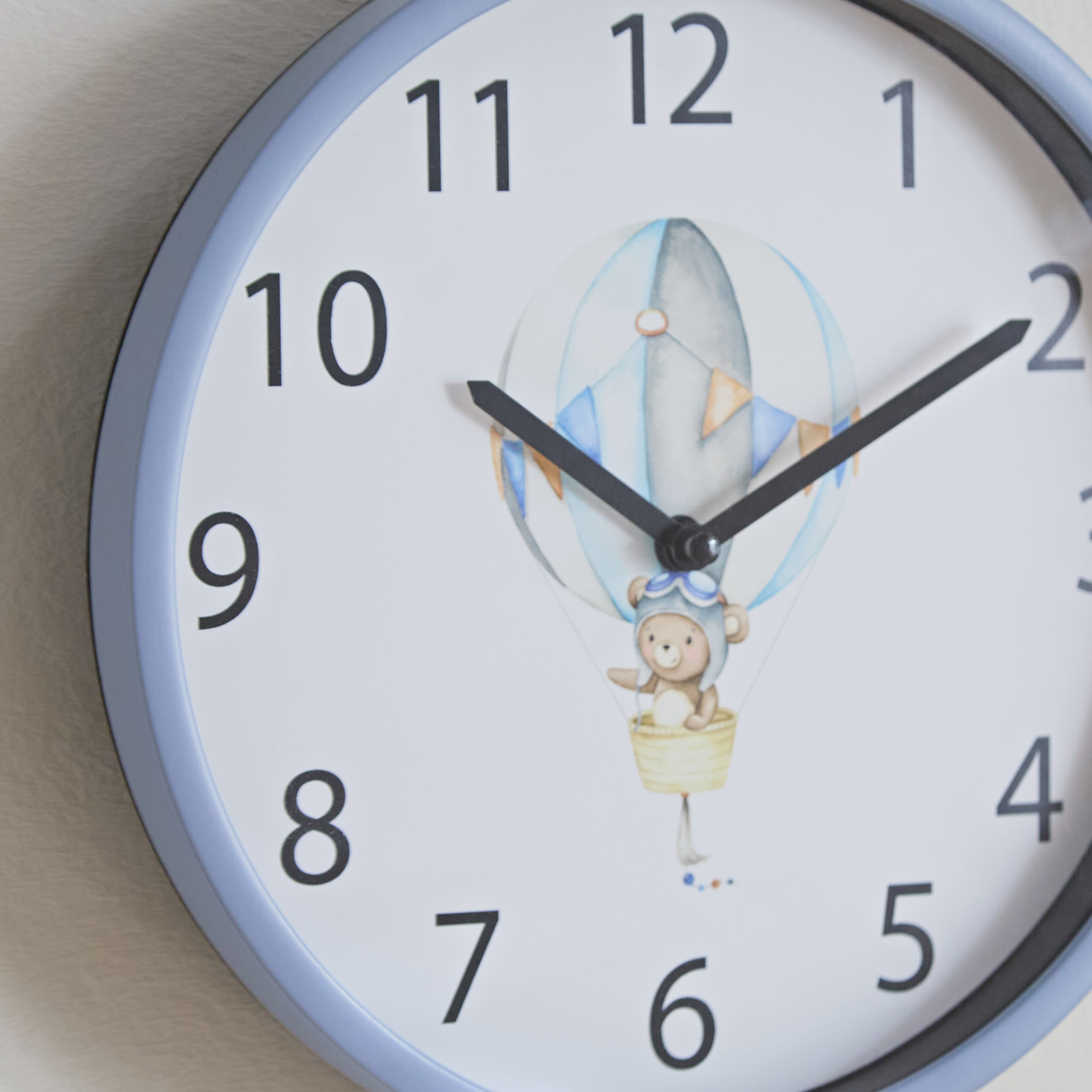 Playland Hot Air Balloon Wall Clock - 22.5x22.5x3.6 cm-hbxdecorandfurnishings-homeaccessories-clocks-image-3