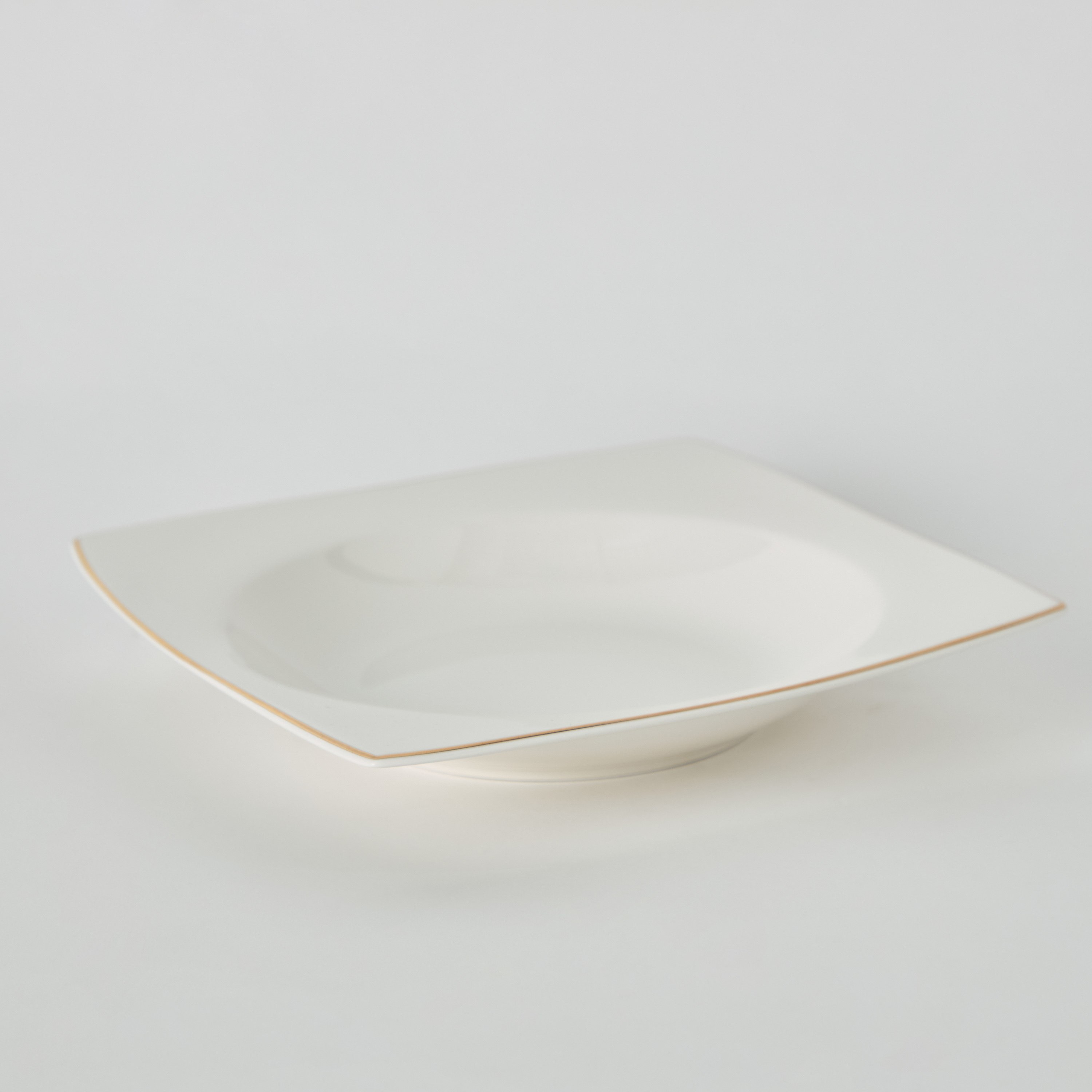 Peace New Bone China Line Square Soup Plate - 28 cm-hbxdecorandfurnishings-tabletop-crockery-image-5