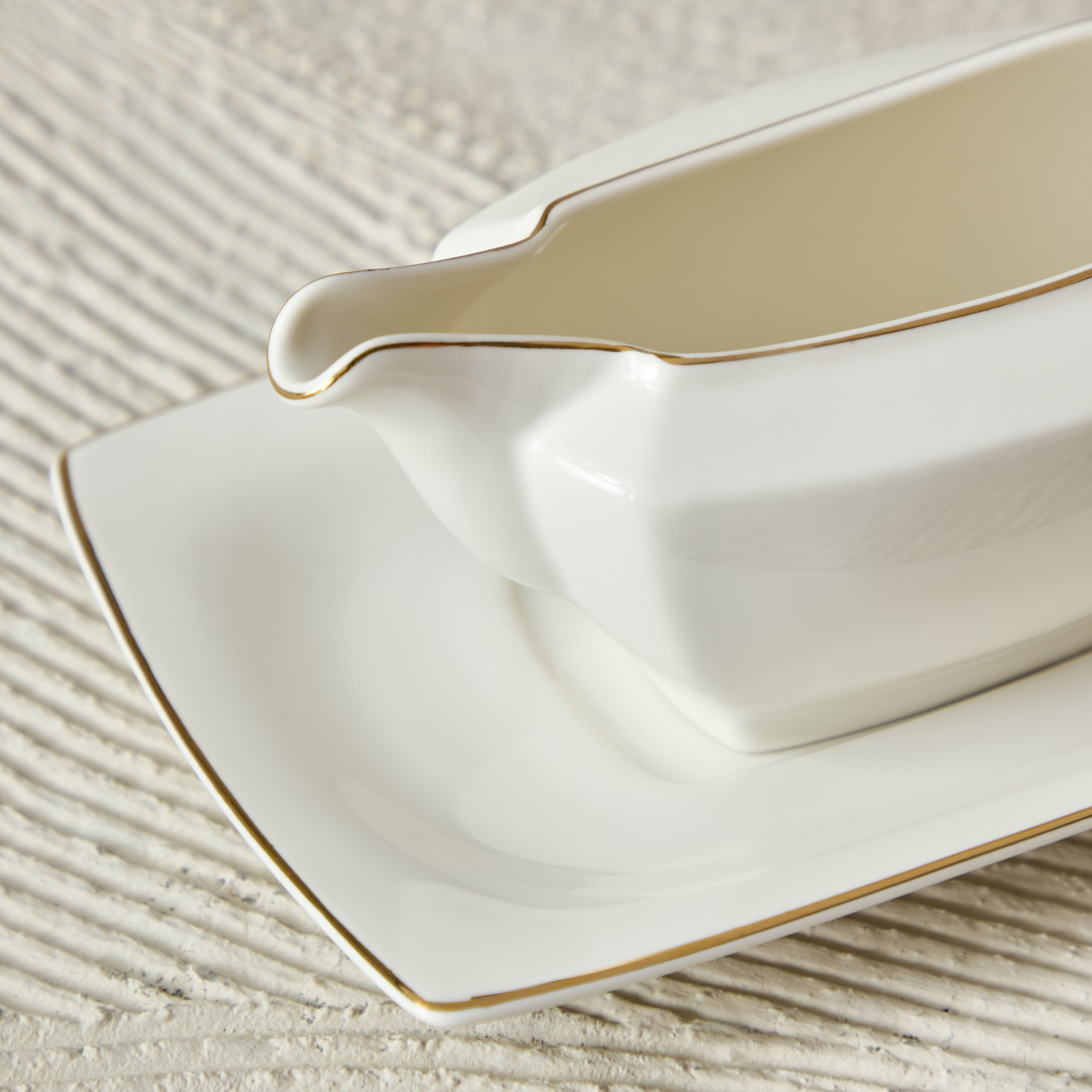 قارب صوص مع صحن من الخزف الصيني الجديد لاين من بيس - 450 مل-hbxdecorandfurnishings-tabletop-crockery-image-3