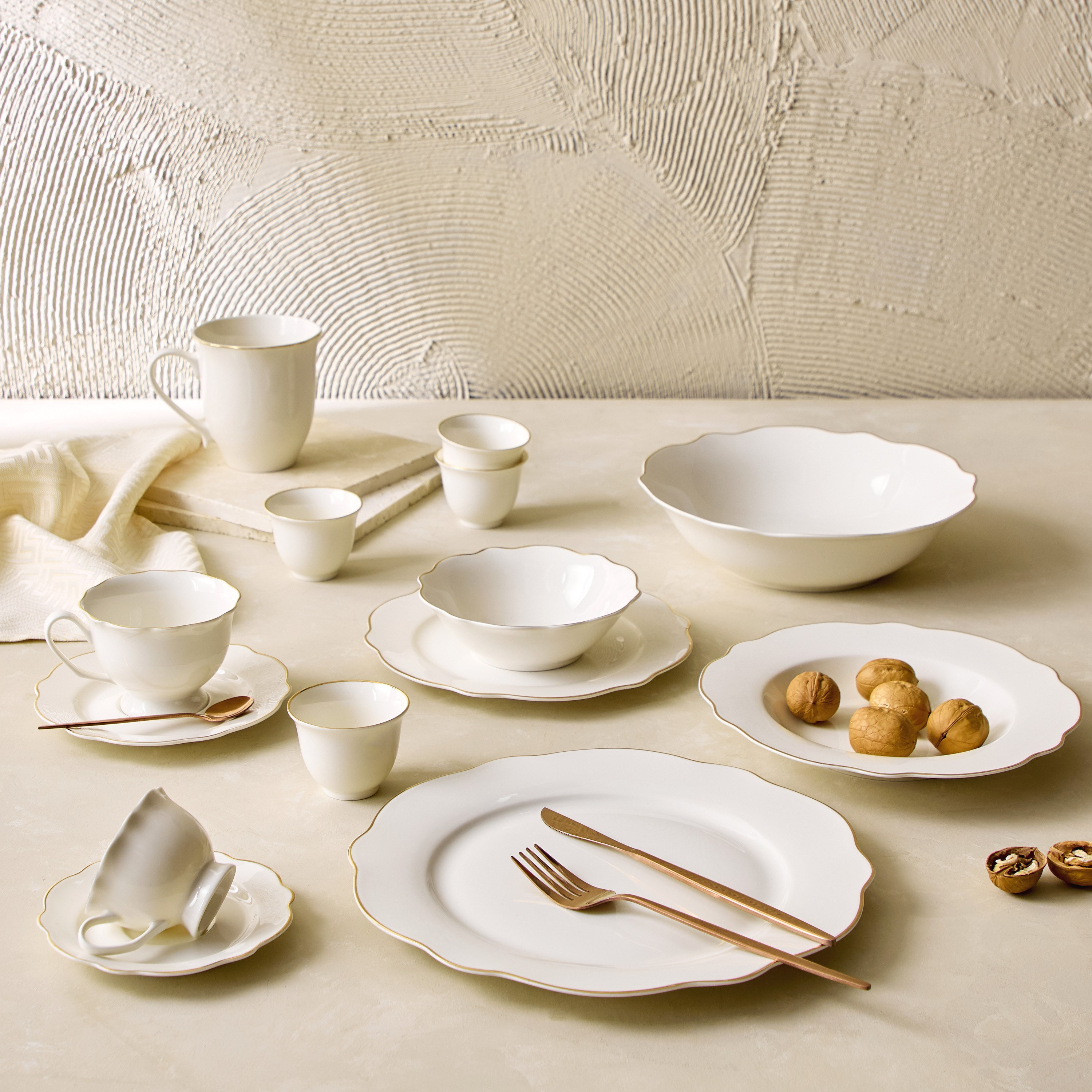 Ivory New Bone China Rim Espresso Cup and Saucer - 90 ml-hbxhomeware-hbxkitchen-image-4
