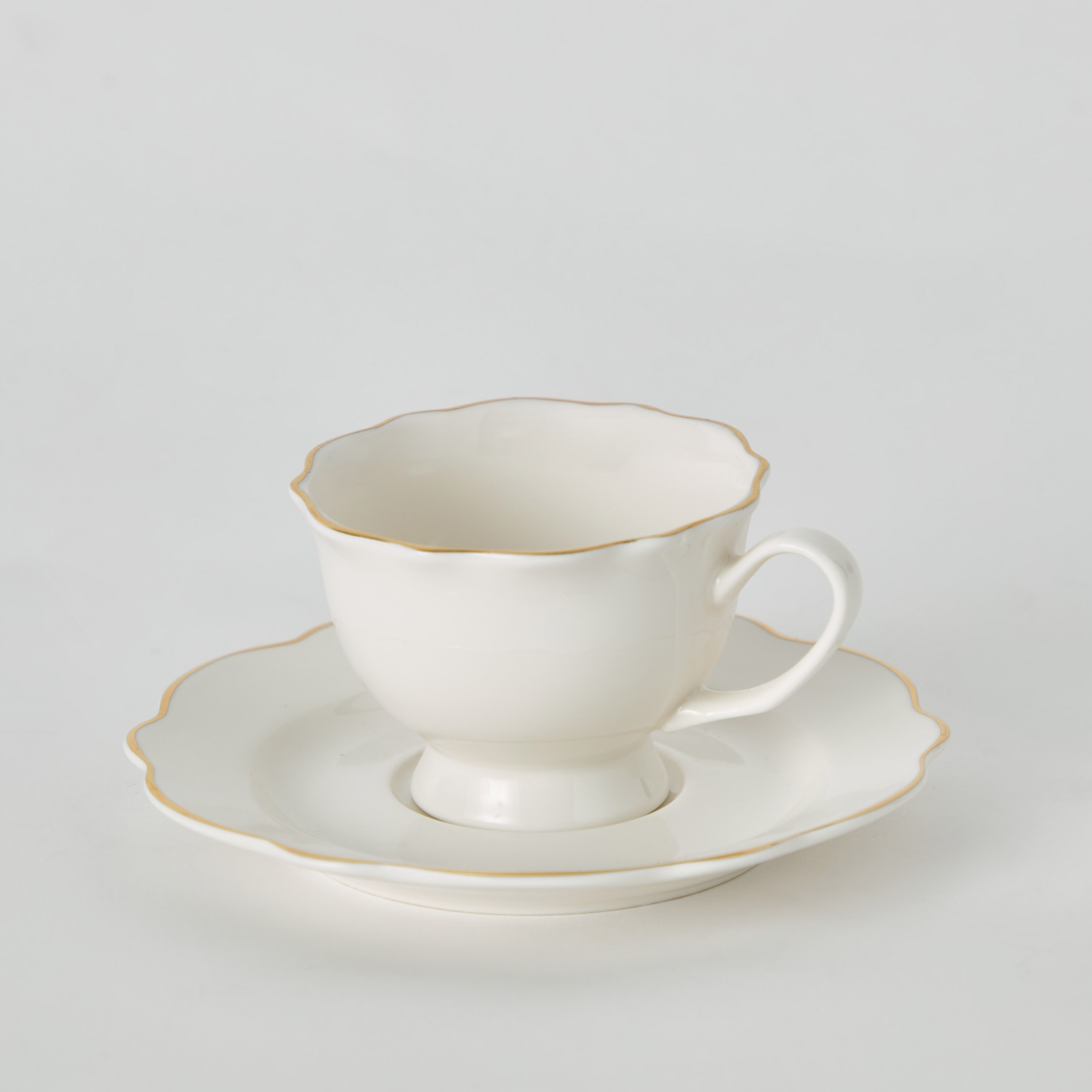 Ivory New Bone China Rim Espresso Cup and Saucer - 90 ml-hbxhomeware-hbxkitchen-image-5