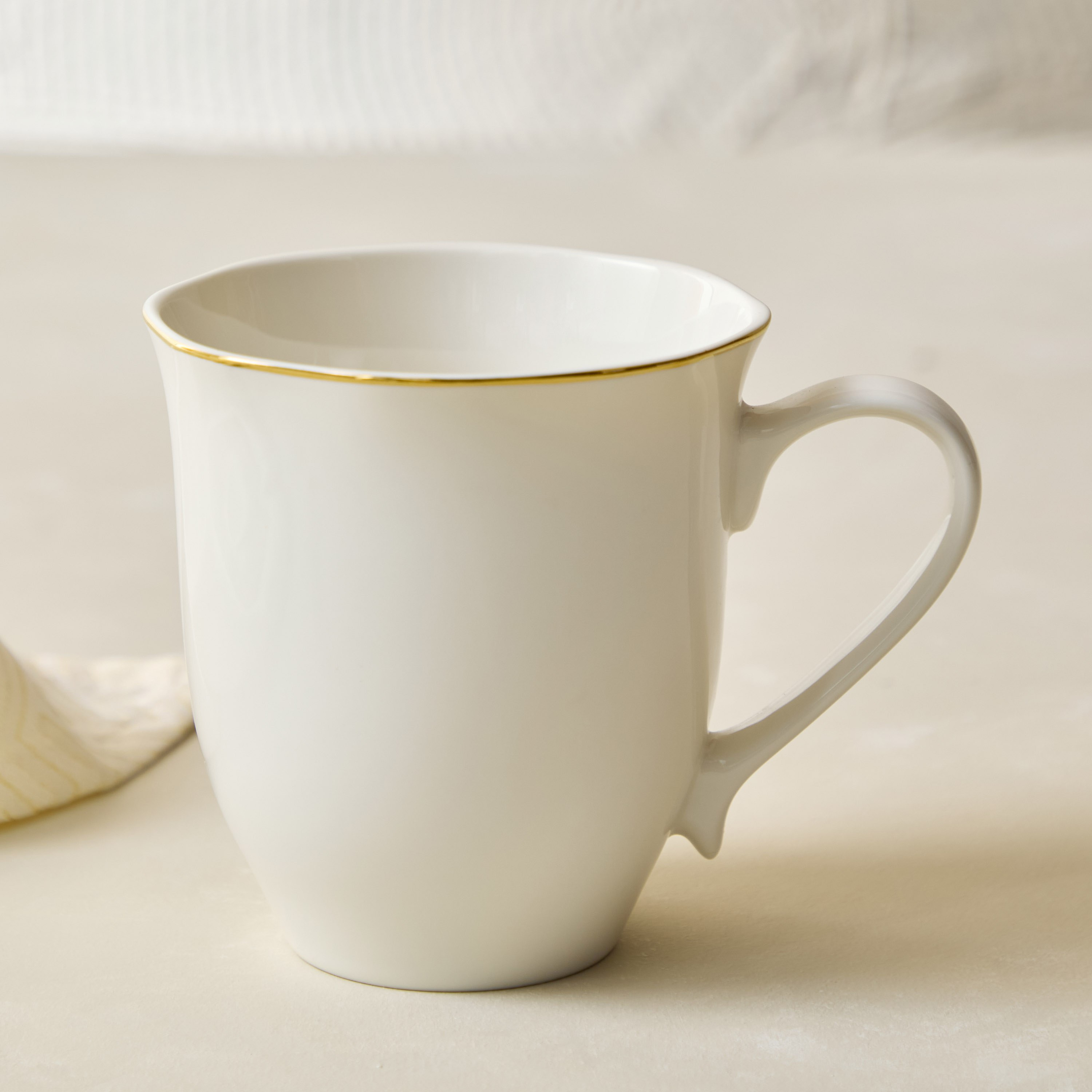 Ivory New Bone China Rim Mug - 420 ml-hbxhomeware-hbxkitchen-image-1