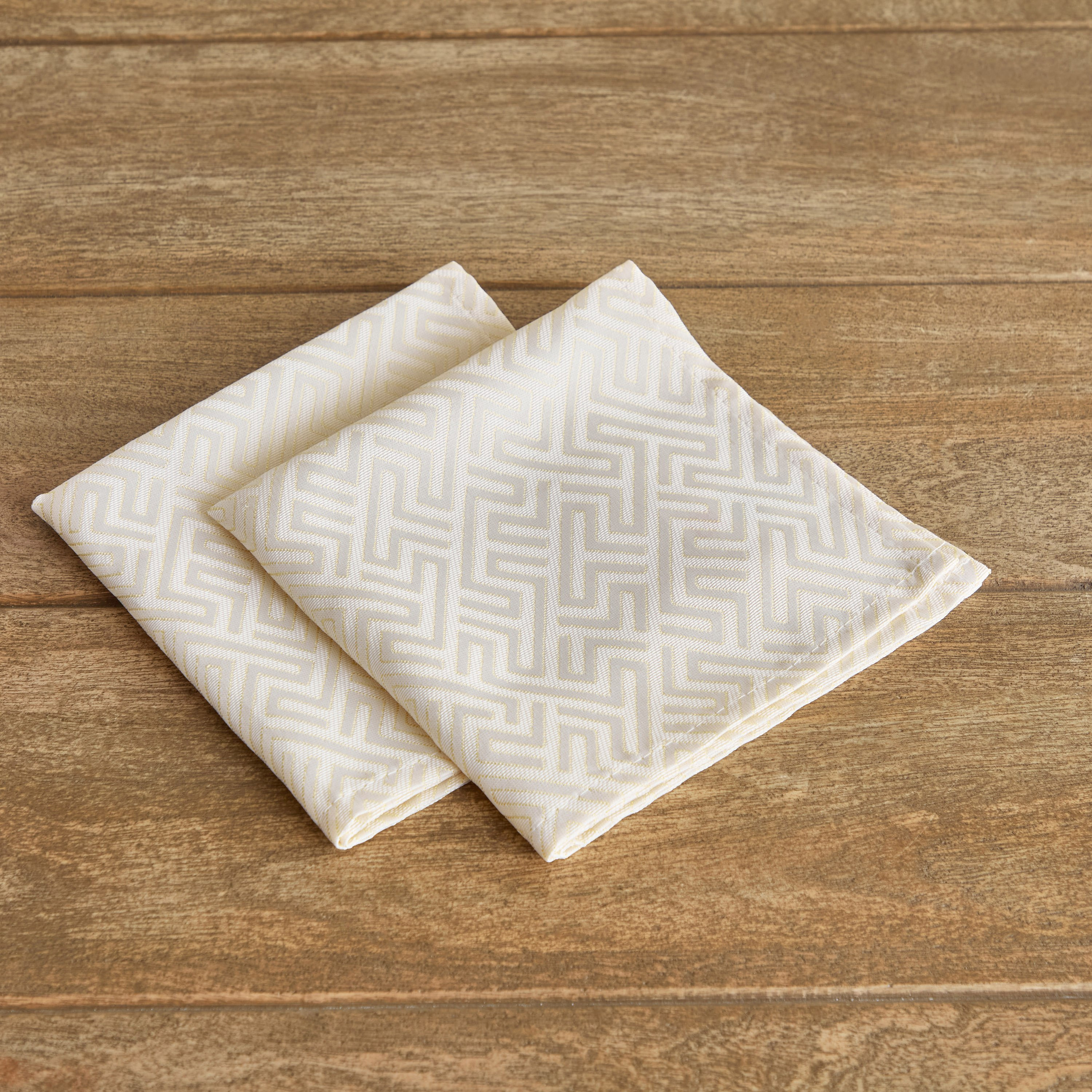 طقم مناديل سفرة جاكارد قطعتين من هاربر أليم - 40x40 سم-hbxdecorandfurnishings-homefurnishings-tablelinens-image-2