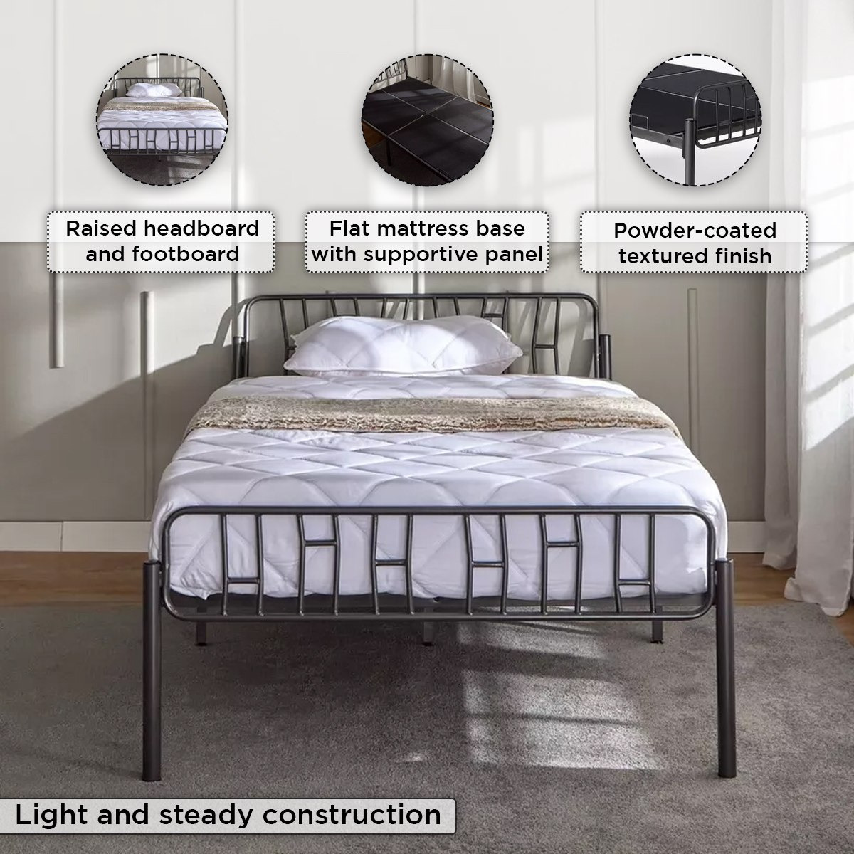 سرير توين معدني - دارسي جونو من موڤو - 120x200 سم-hbxbedroom-bedsandbedsets-beds-twin-image-5