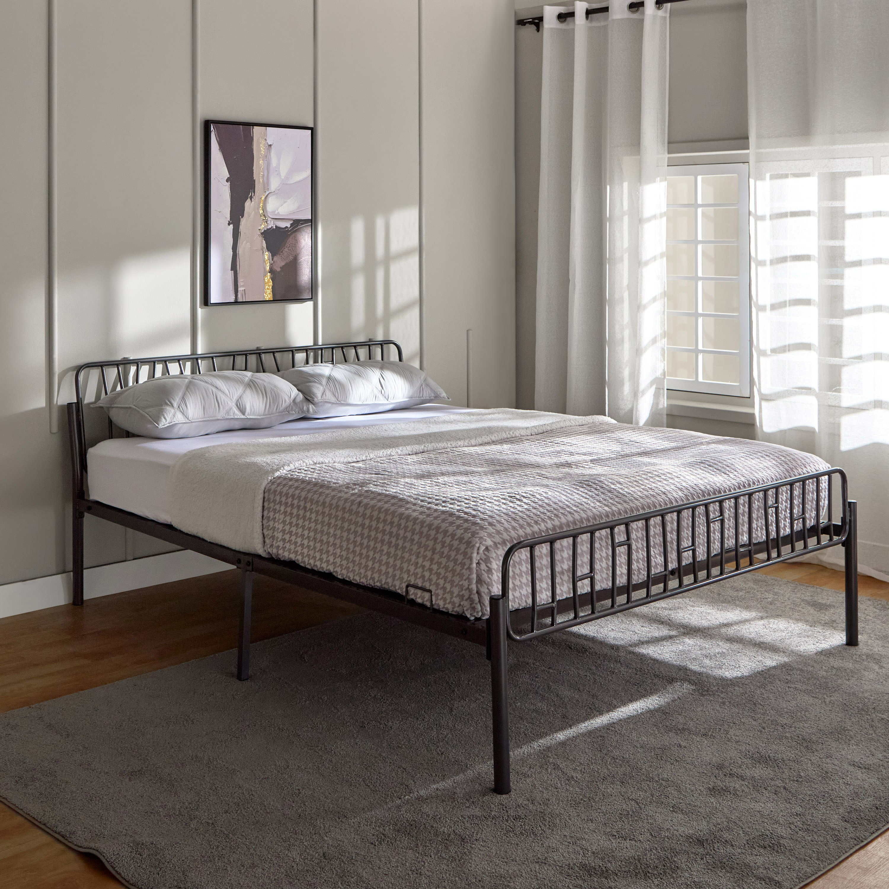 سرير كوين معدني - دارسي جونو من موڤو- 160x200 سم-hbxbedroom-bedsandbedsets-beds-queen-image-1