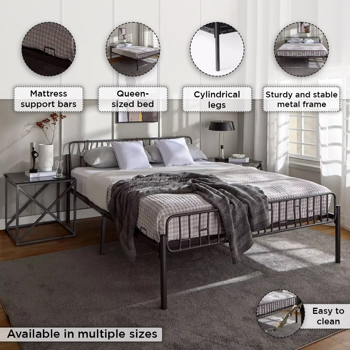 سرير كوين معدني - دارسي جونو من موڤو- 160x200 سم-hbxbedroom-bedsandbedsets-beds-queen-image-9