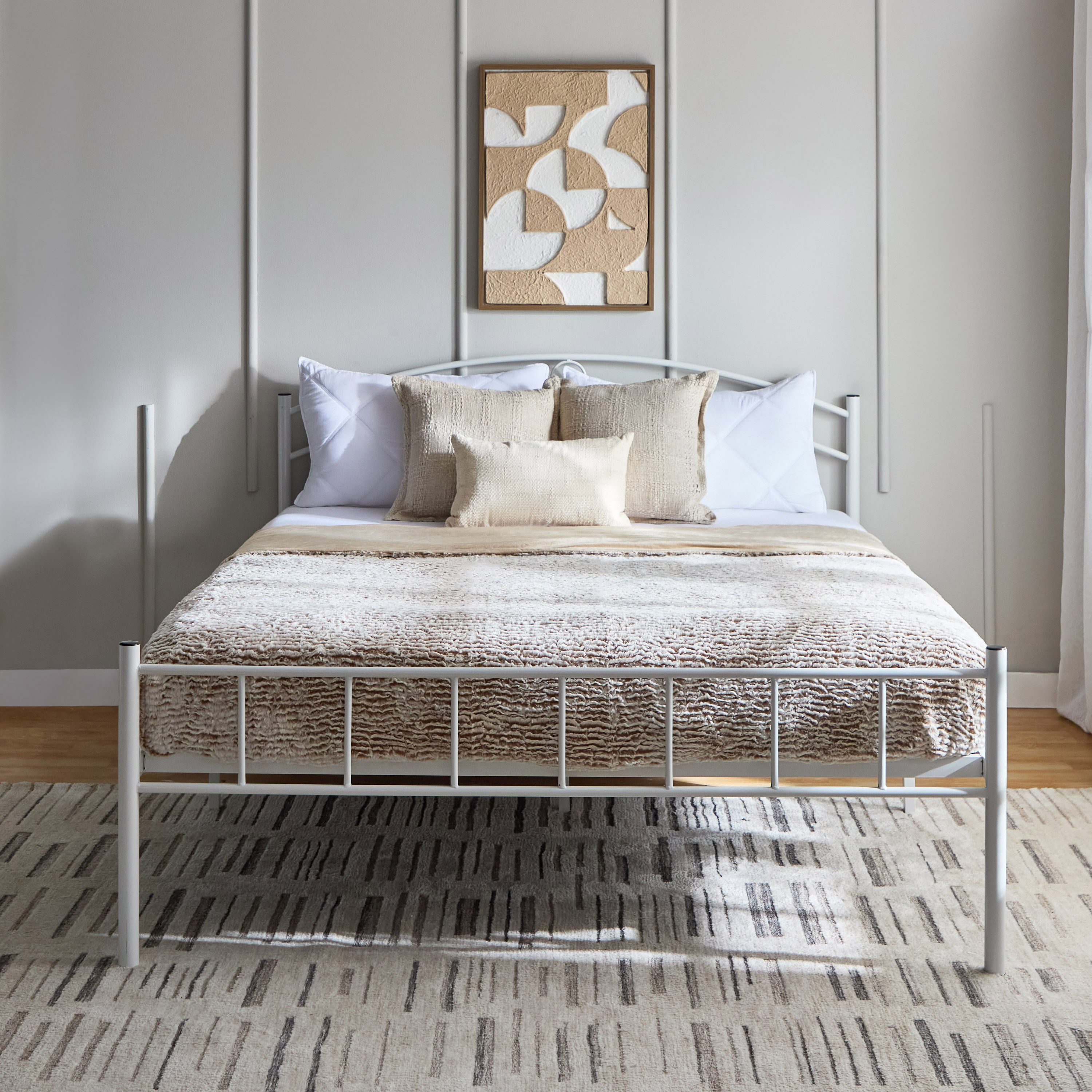 سرير كوين معدني - كورنيل فروست من موڤو - 140x200 سم-hbxbedroom-bedsandbedsets-beds-queen-image-2