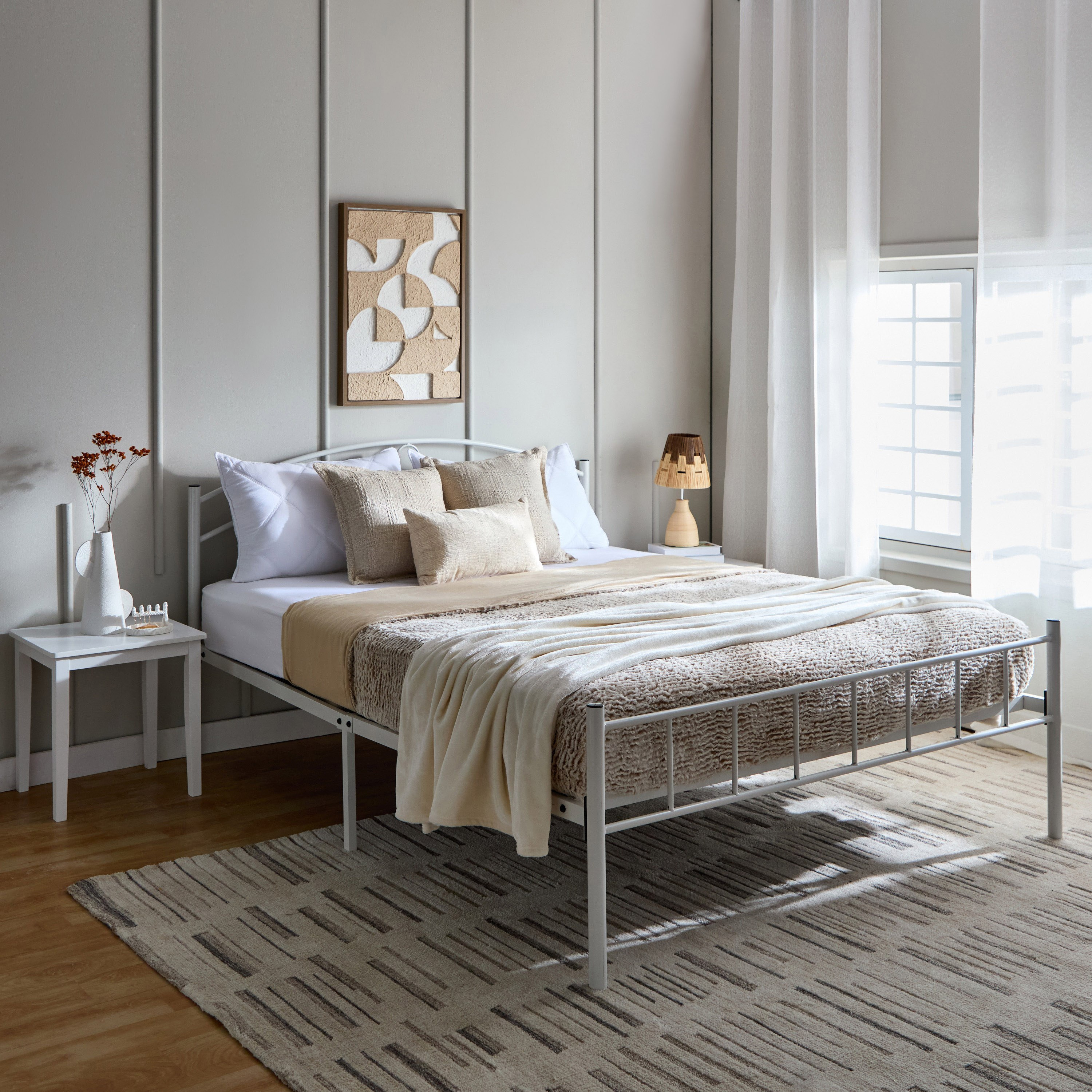 سرير كوين معدني - كورنيل فروست من موڤو - 140x200 سم-hbxbedroom-bedsandbedsets-beds-queen-image-10