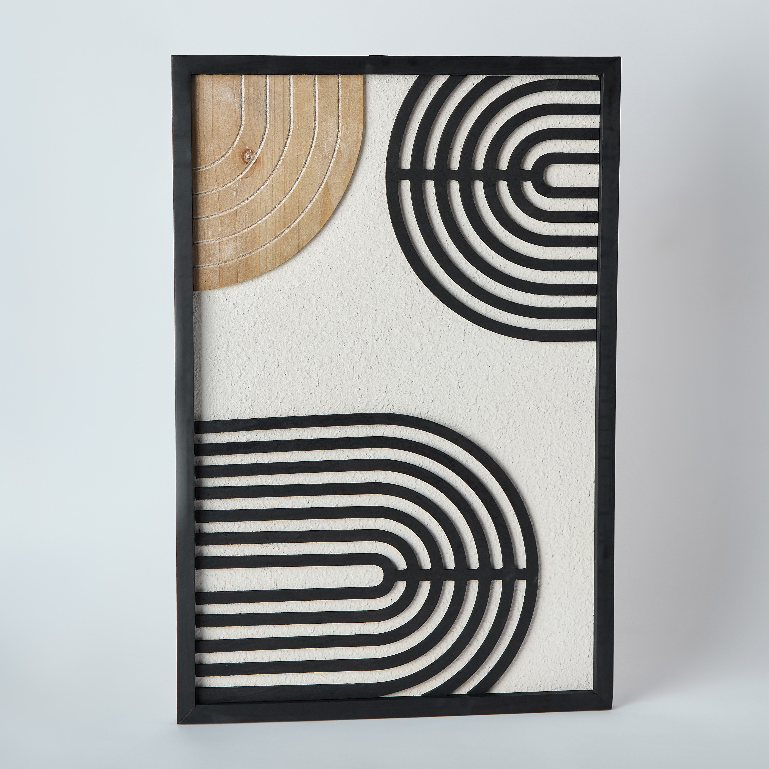 لوحة مؤطرة بتصميم تجريدي وخلفية ورق معاد تدويره من من فولجا - 40x60 سم-hbxhomeware-hbxdecorandfurnishings-image-6