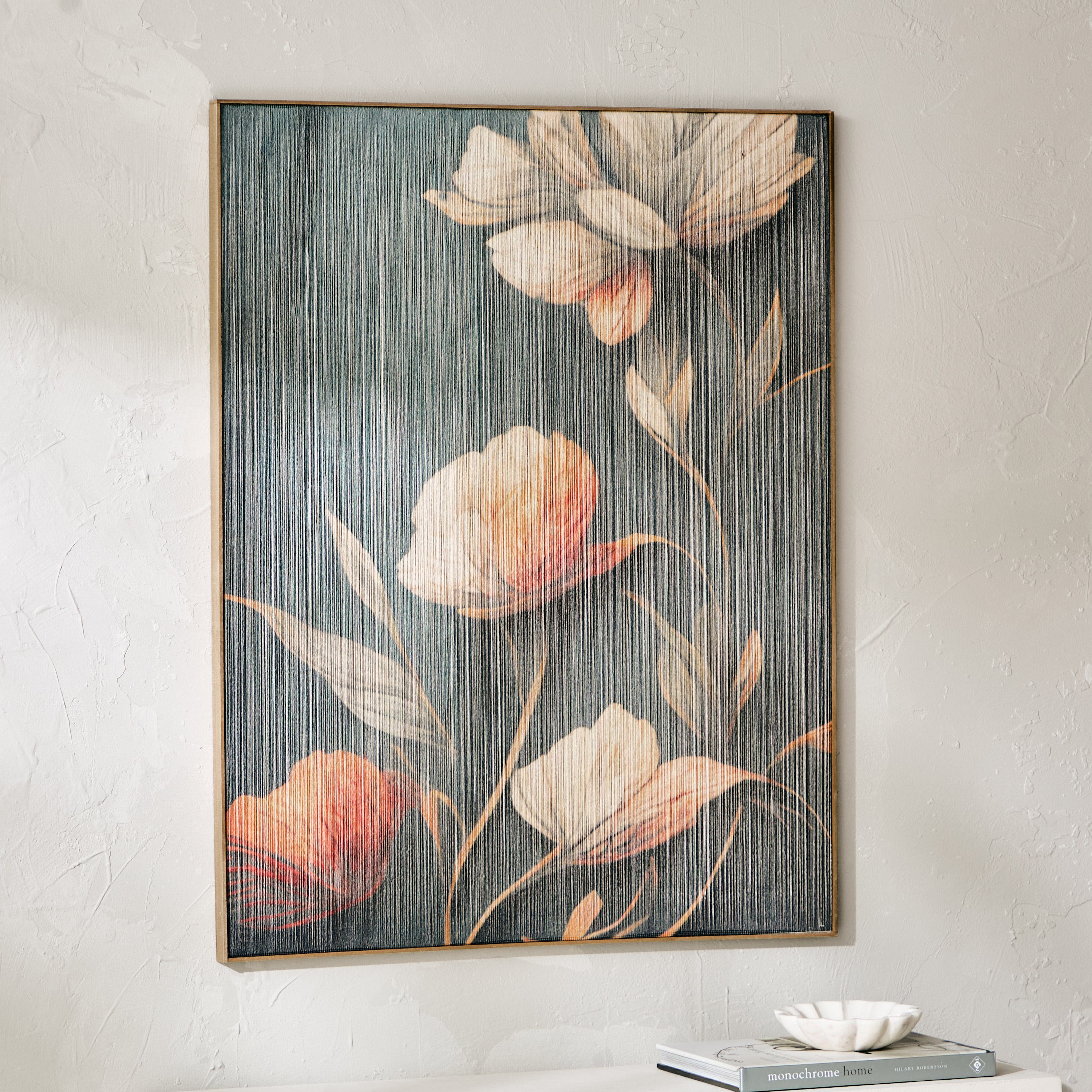 زينة حائط مؤطرة بتصميم زهرة من فولجا - 70x89 سم-hbxhomeware-hbxdecorandfurnishings-image-1