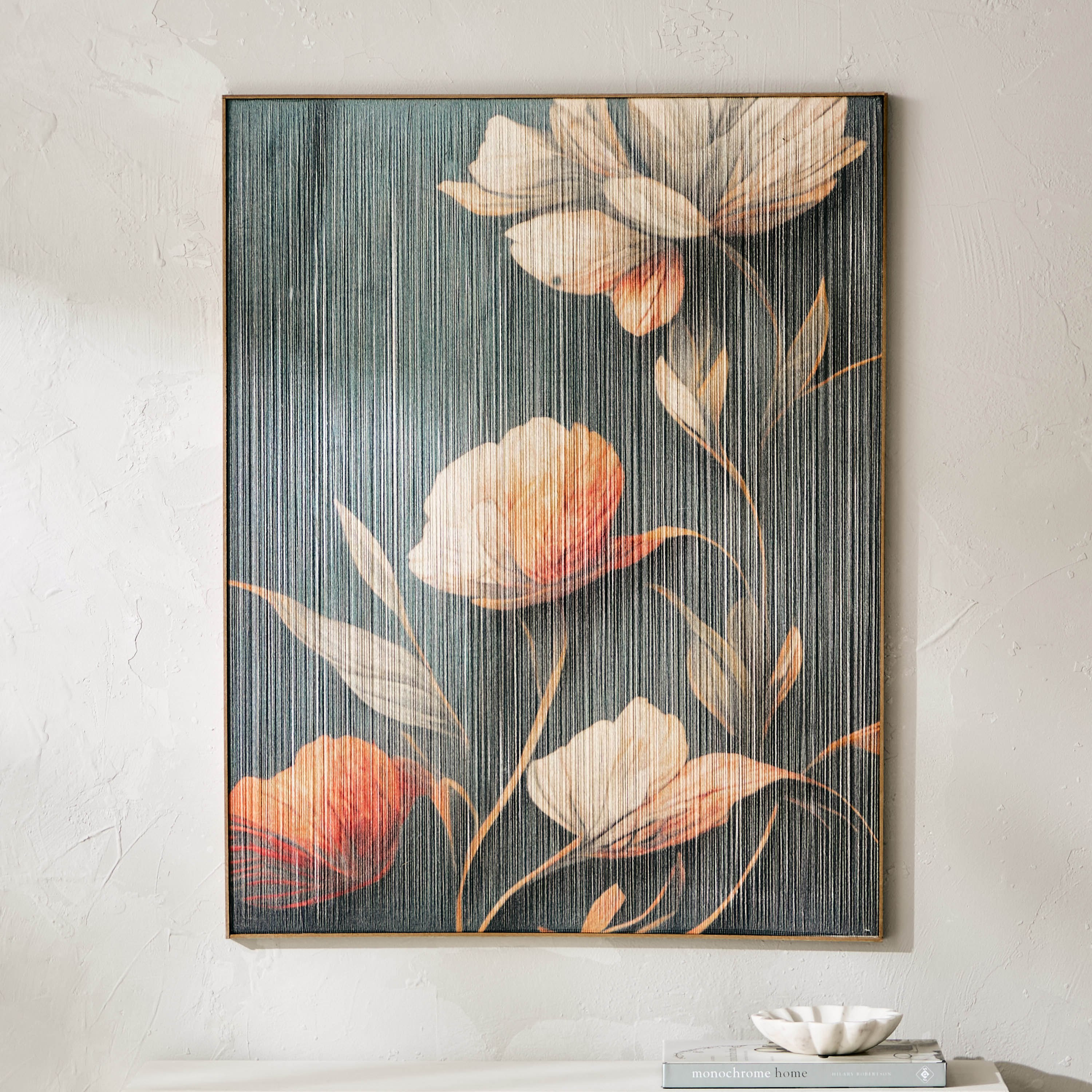 زينة حائط مؤطرة بتصميم زهرة من فولجا - 70x89 سم-hbxhomeware-hbxdecorandfurnishings-image-2