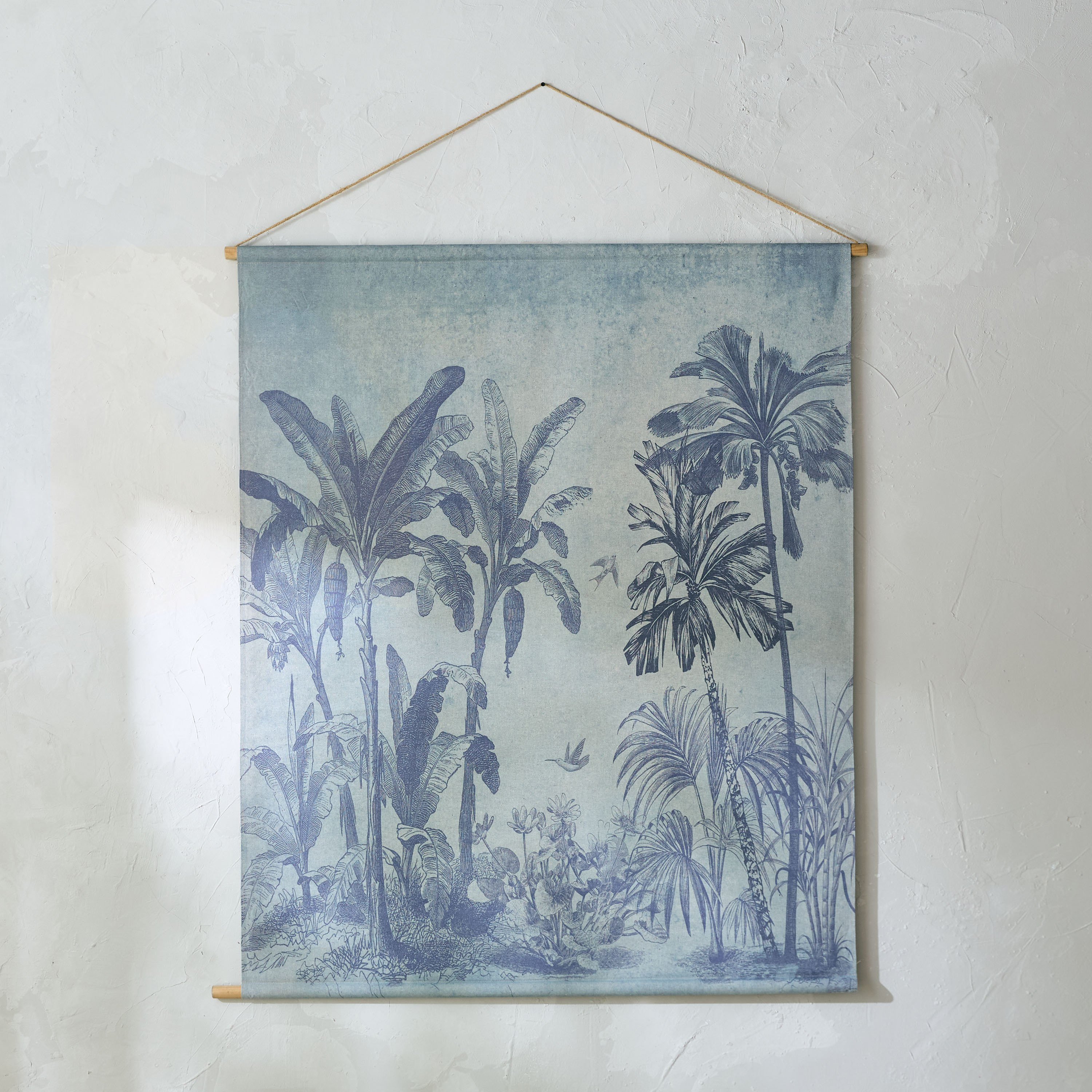 لوحة نخيل من قماش الكتان وخشب التنوب من فولجا - 125x145x25 سم-hbxhomeware-hbxdecorandfurnishings-image-2