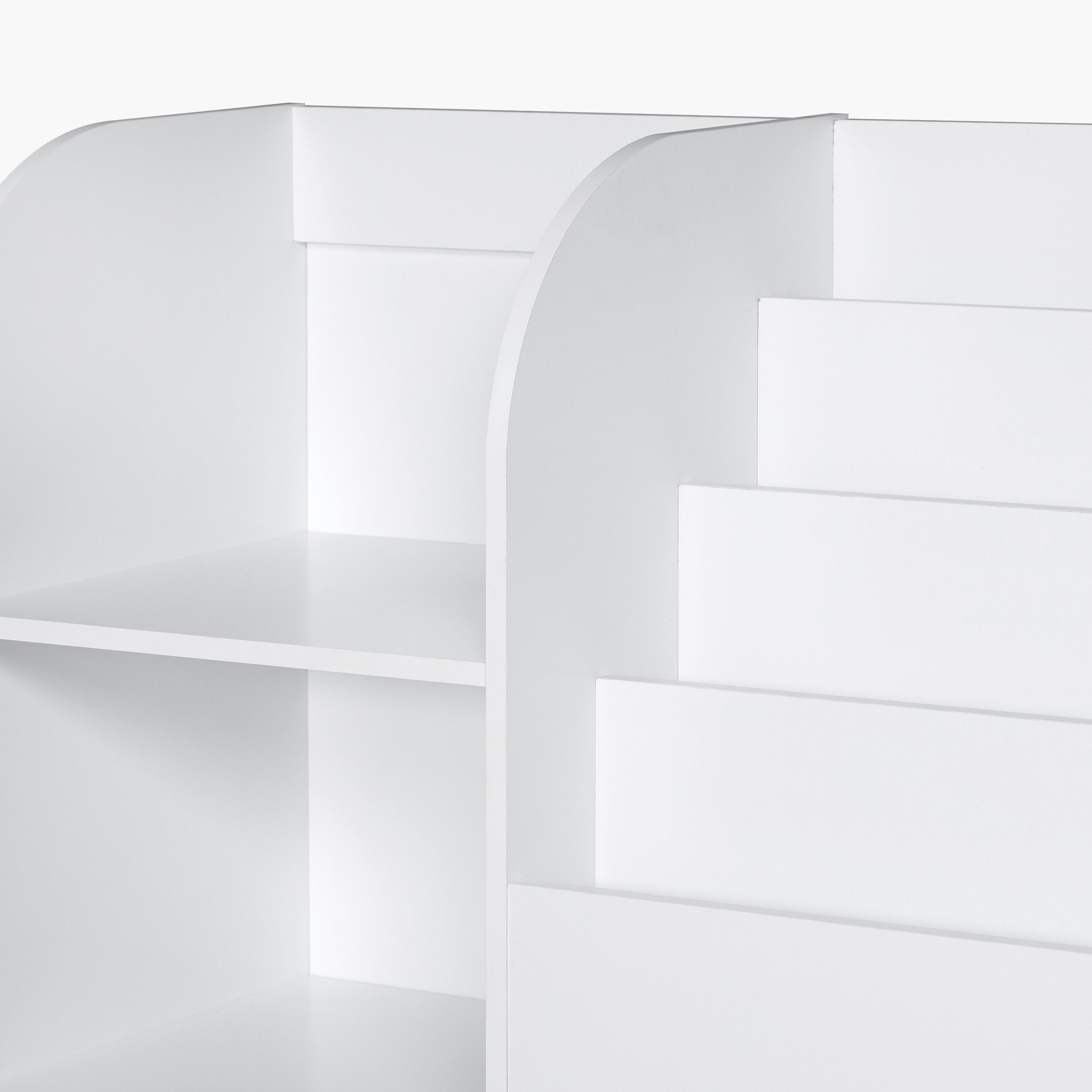 Movo Vanilla Cosmic Storage Cabinet and Bookcase with 3 Drawers-hbxfurniture-office-bookcases-image-8