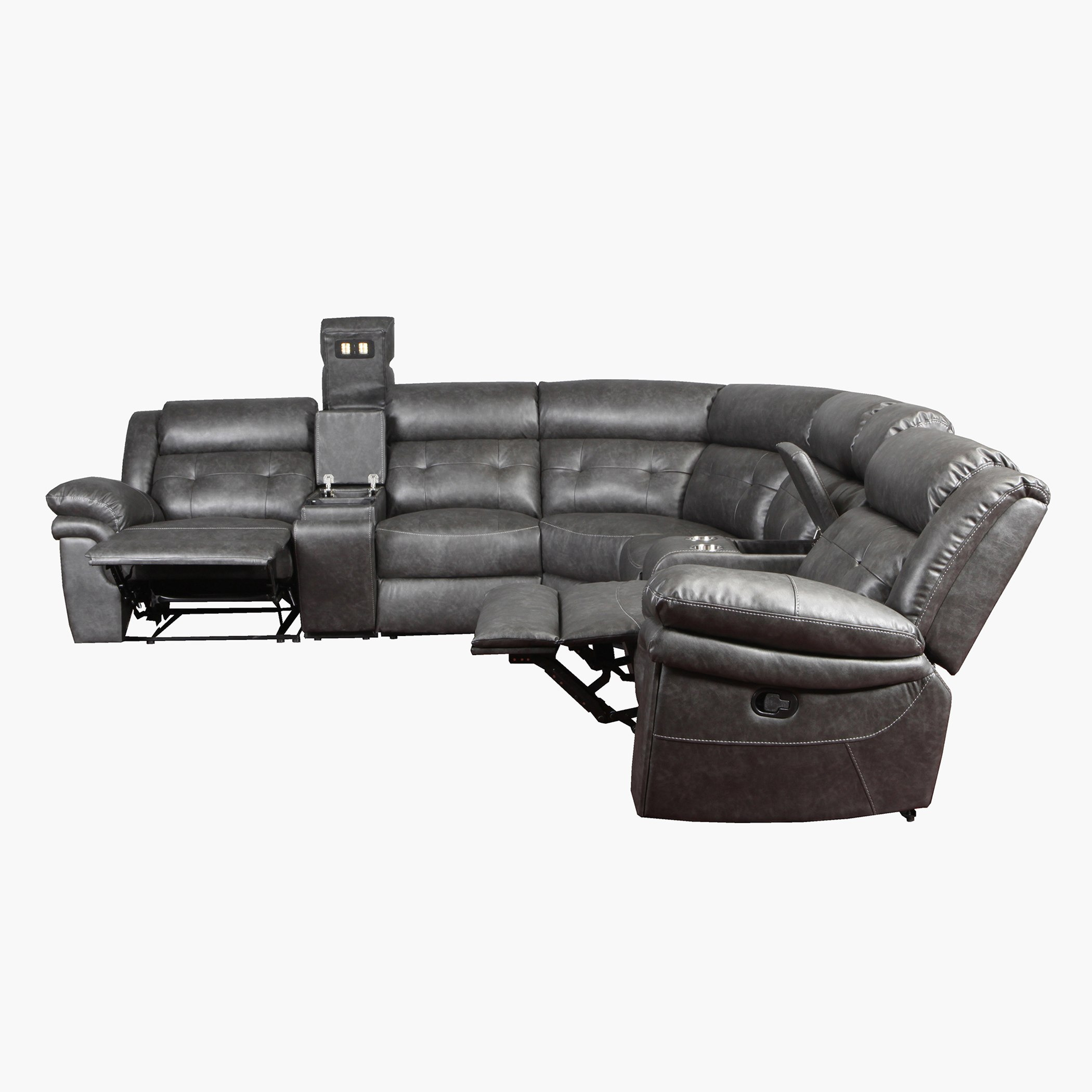 كنبة استرخاء ركنية قماشية مقسمة 5 مقاعد مع طاولتي كونسول من برادلي-hbxlivingroom-sofasandarmchairs-cornersofas-image-13