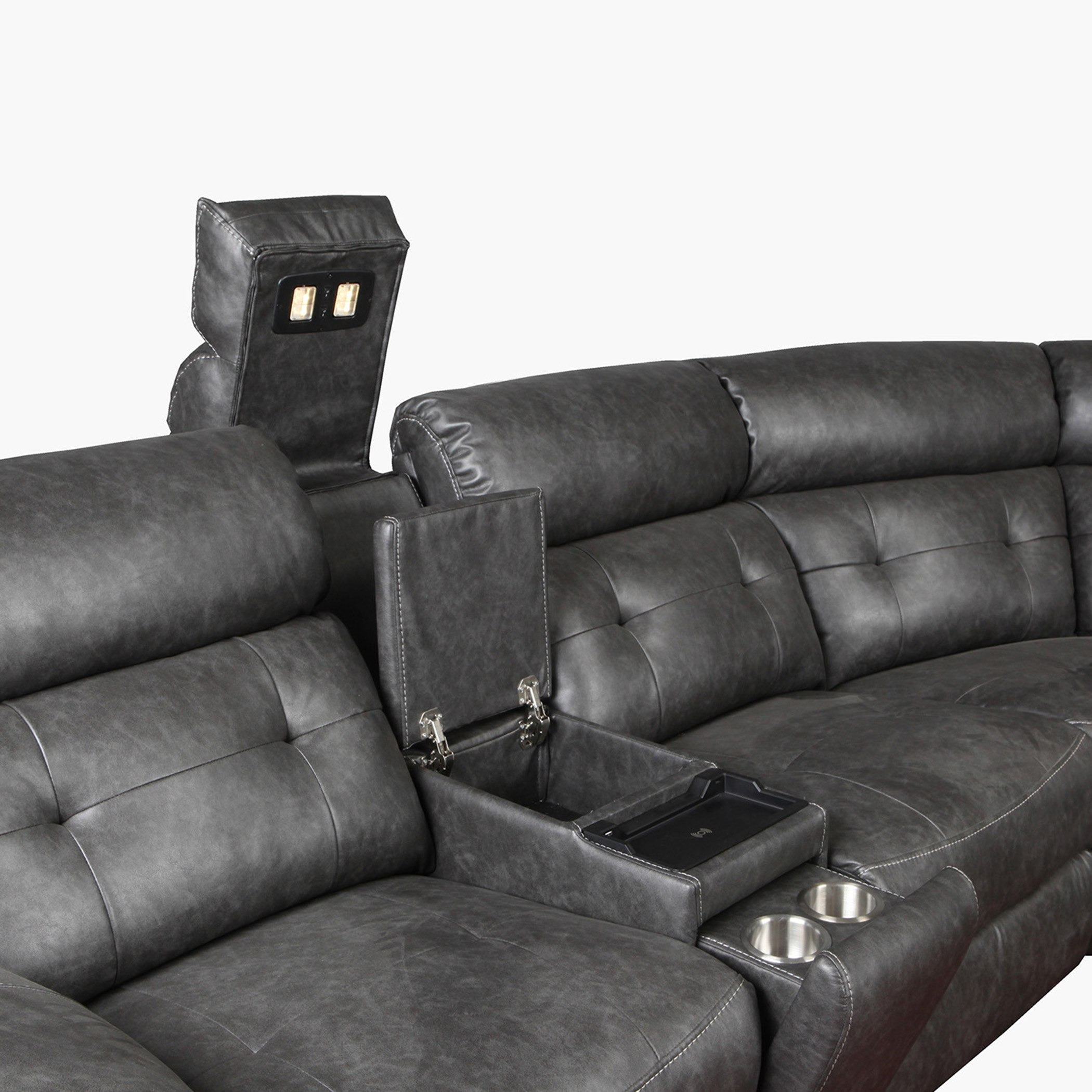 كنبة استرخاء ركنية قماشية مقسمة 5 مقاعد مع طاولتي كونسول من برادلي-hbxlivingroom-sofasandarmchairs-cornersofas-image-19