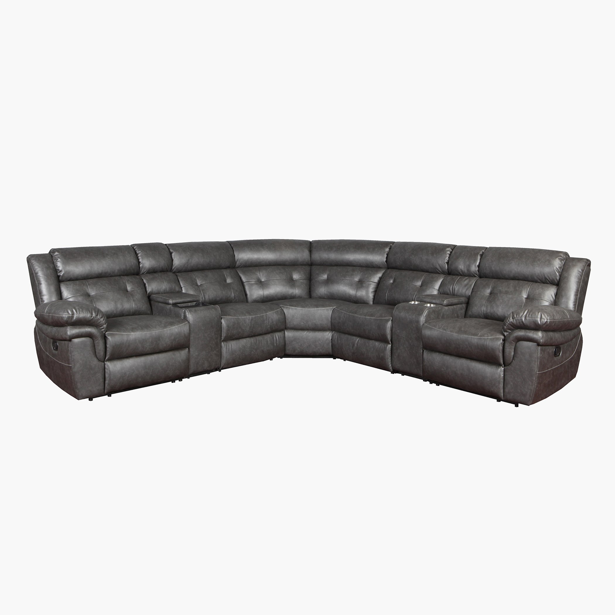 كنبة استرخاء ركنية قماشية مقسمة 5 مقاعد مع طاولتي كونسول من برادلي-hbxlivingroom-sofasandarmchairs-cornersofas-image-3