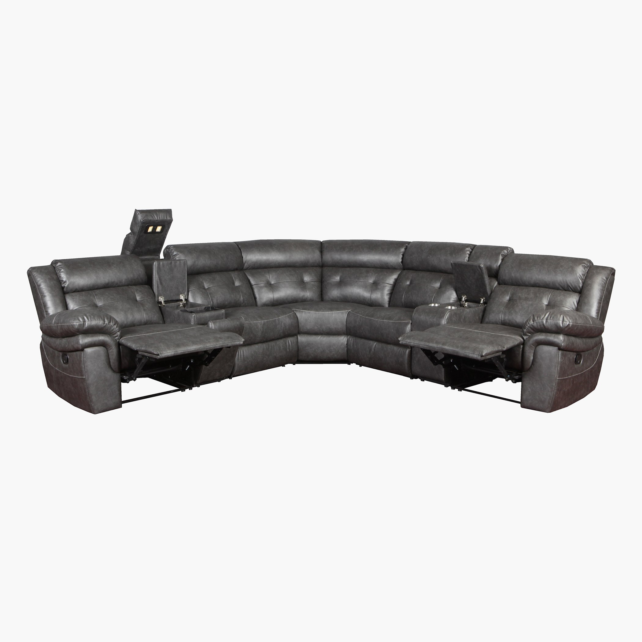كنبة استرخاء ركنية قماشية مقسمة 5 مقاعد مع طاولتي كونسول من برادلي-hbxlivingroom-sofasandarmchairs-cornersofas-image-9