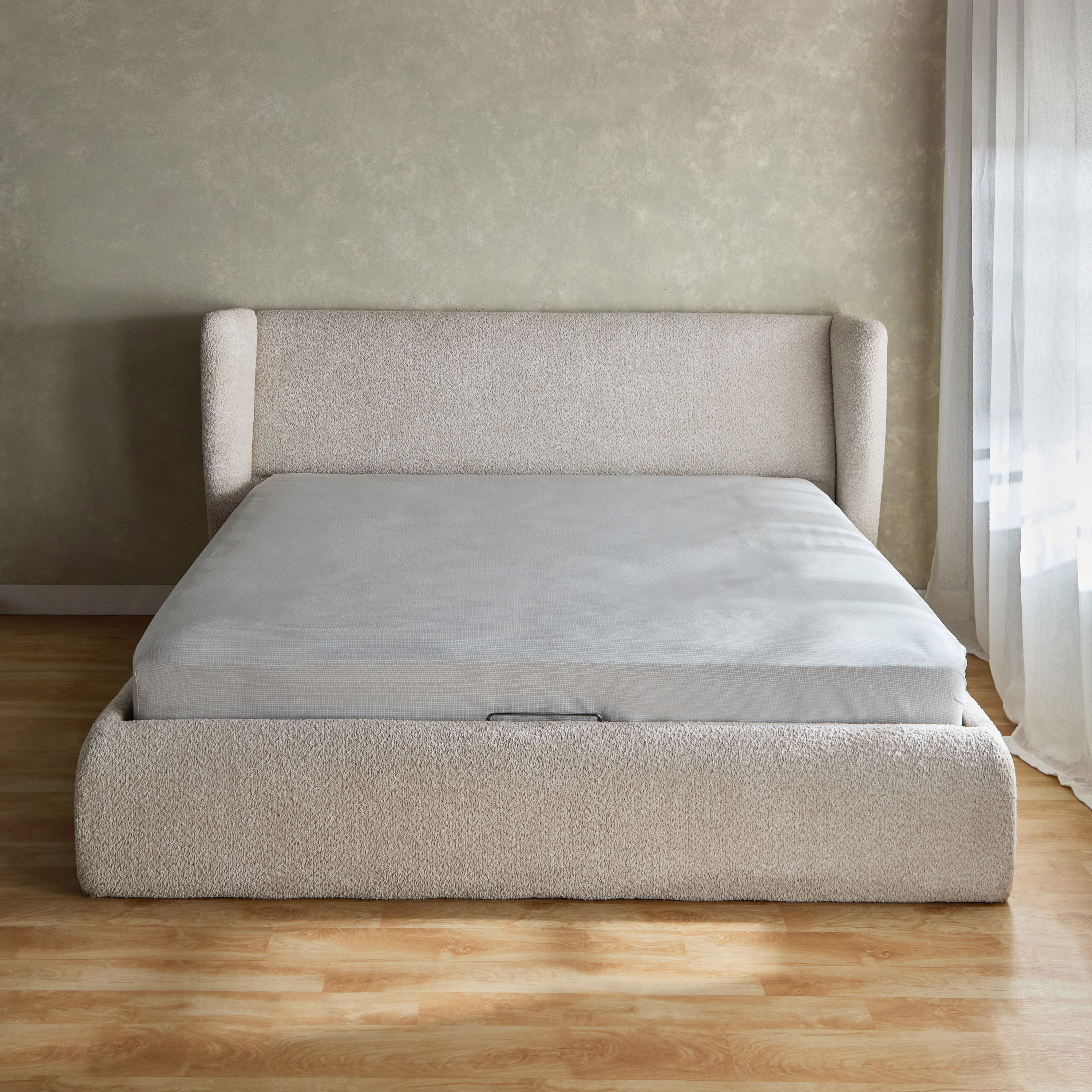 شرشف مطاطي سوبر كينج قطن بطبعات ويلكم من هاوستون - 200x200+33 سم-hbxhomeware-hbxbedroom-image-2