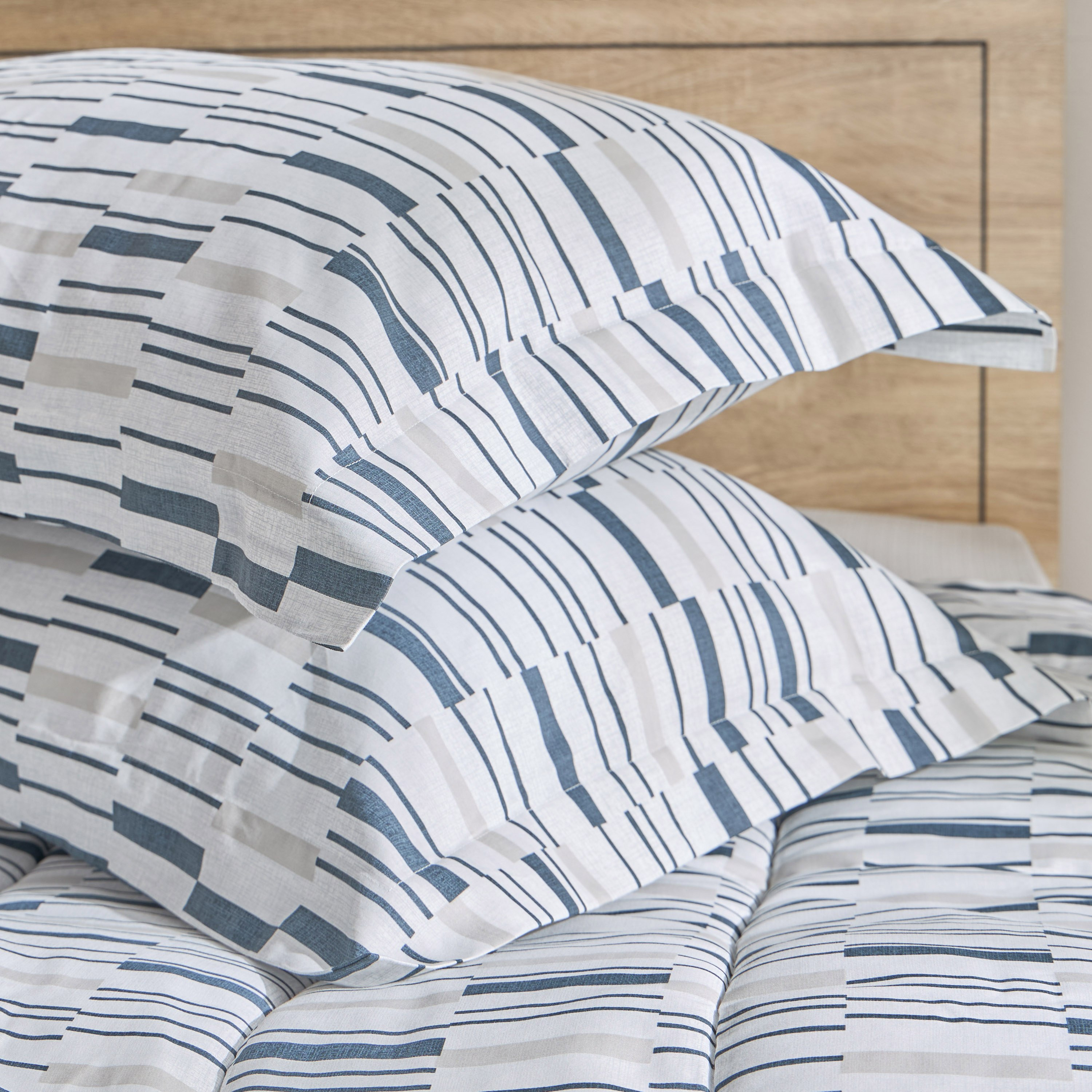 طقم لحاف توين 3 قطع قطن بطبعات ويلكم من هيوستن - 160x220 سم-hbxhomeware-hbxbedroom-image-7