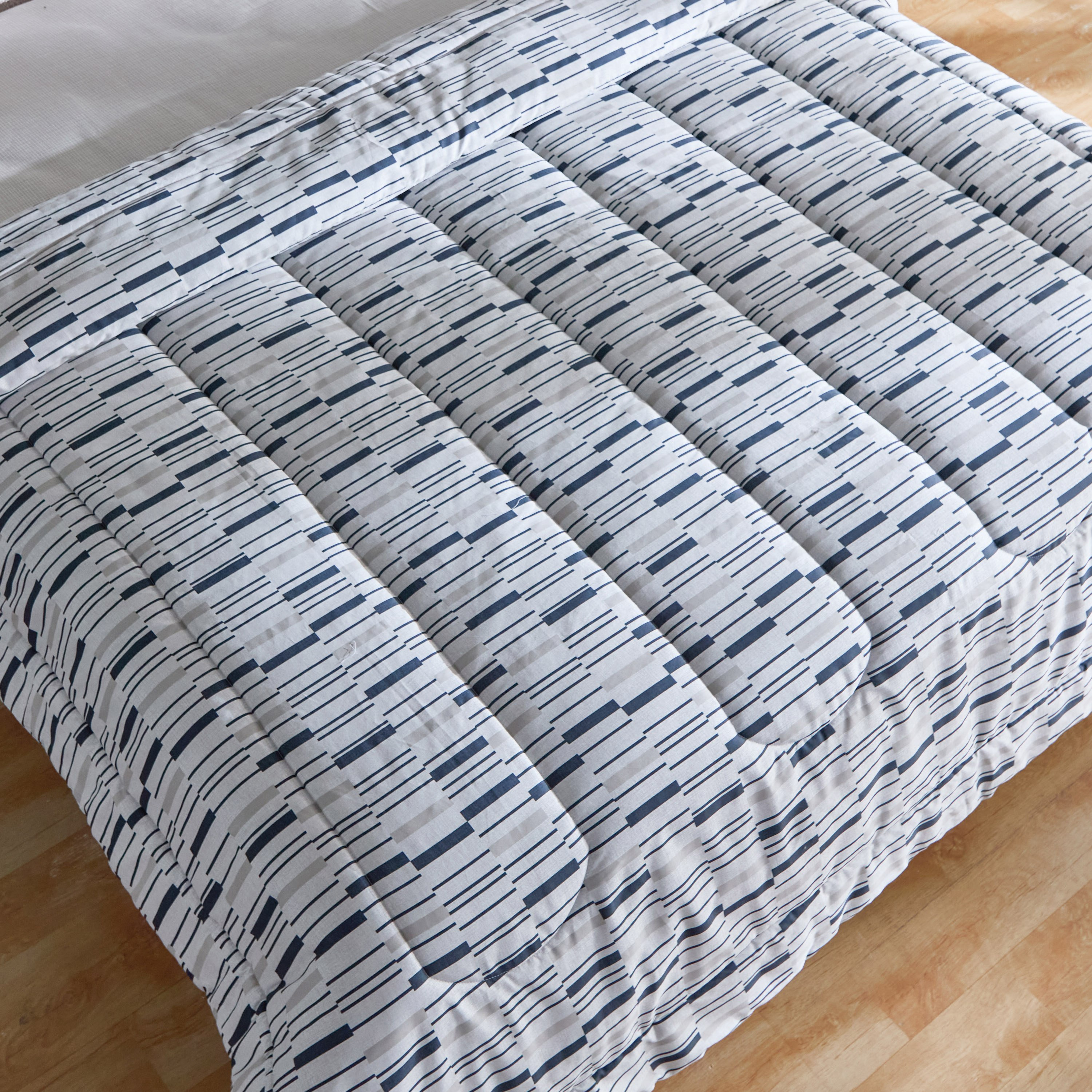 طقم لحاف سوبر كينج قطن بطبعات 5 قطع ويلكم من هيوستن - 240x240 سم-hbxhomeware-hbxbedroom-image-4